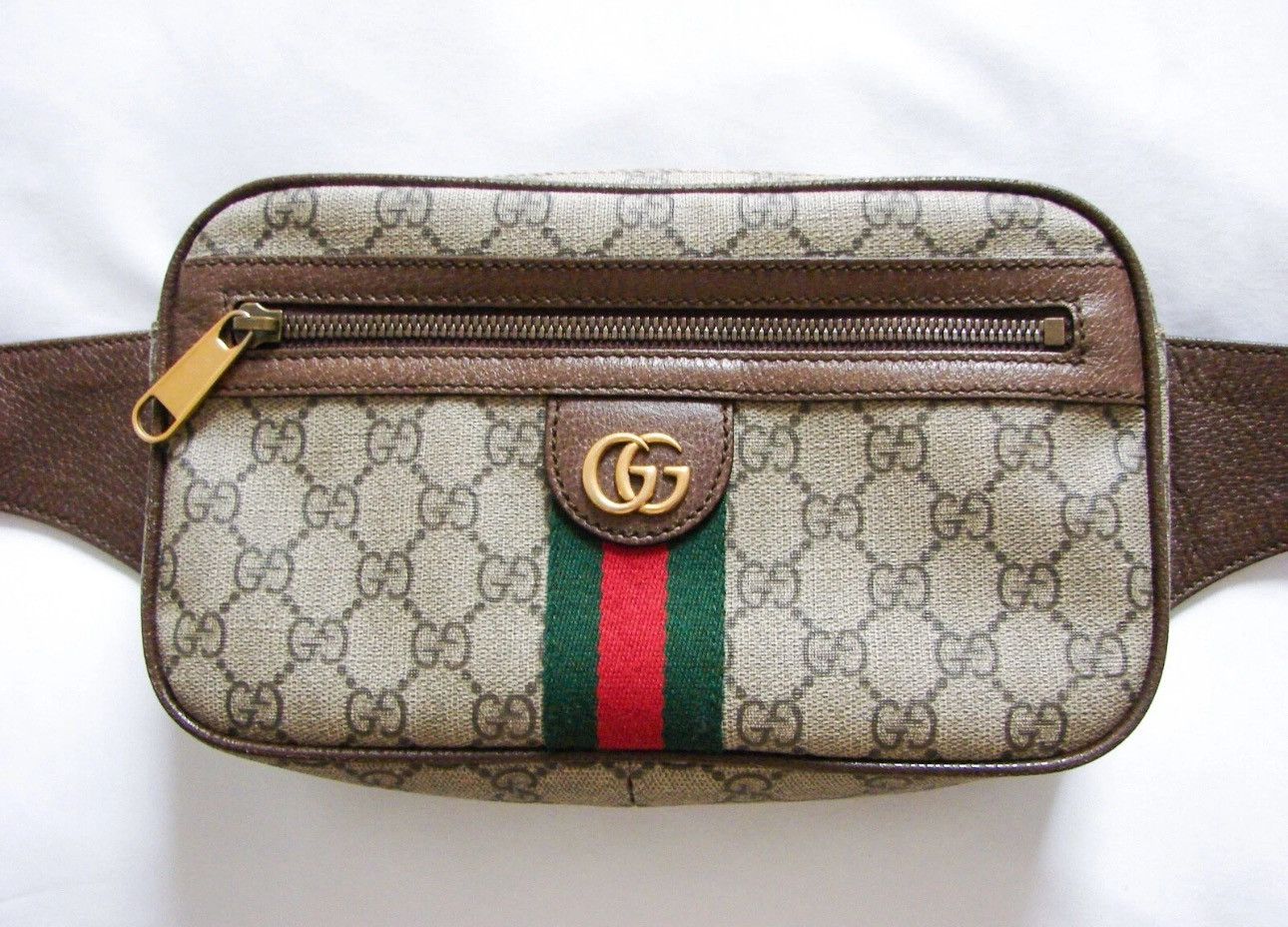 Gucci GUCCI GG Supreme Ophidia Beige Belt Body Bag Fanny Pack Size ONE SIZE - 2 Thumbnail