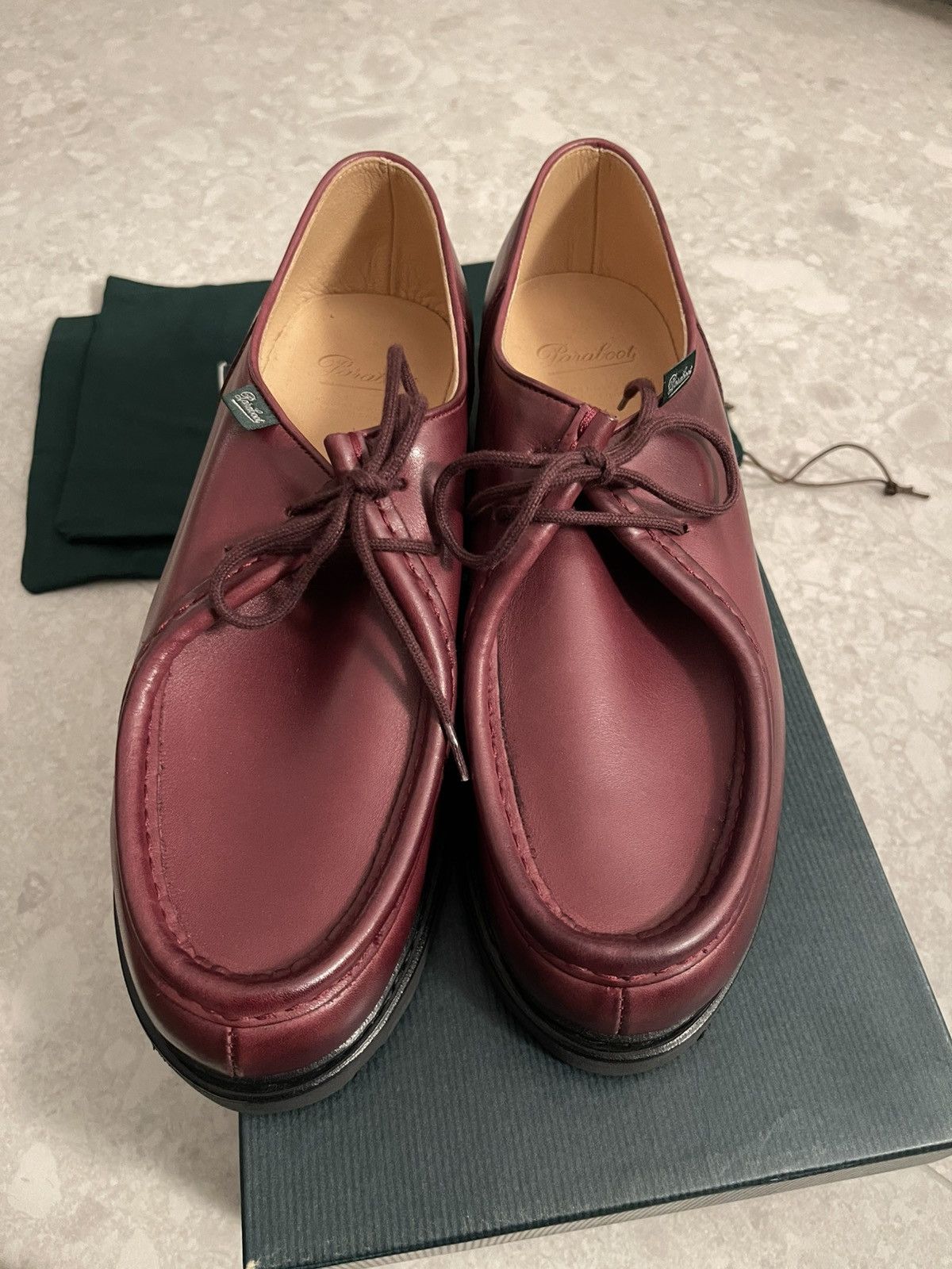 Paraboot Michael Wine Shoes Size US 11 / EU 44 - 3 Thumbnail