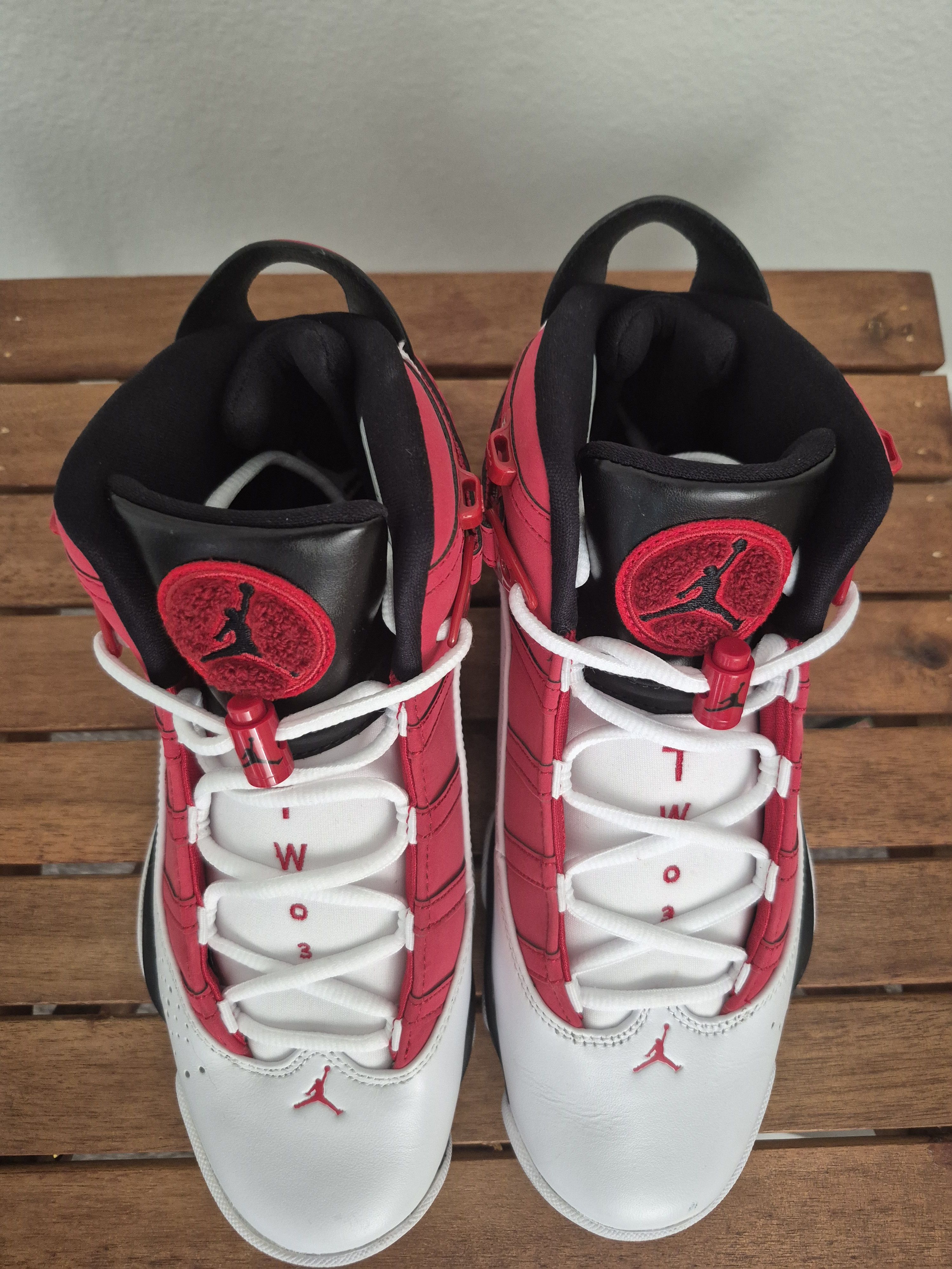 Nike Jordan 6 Rings White Carmine Size US 9.5 / EU 42-43 - 5 Thumbnail