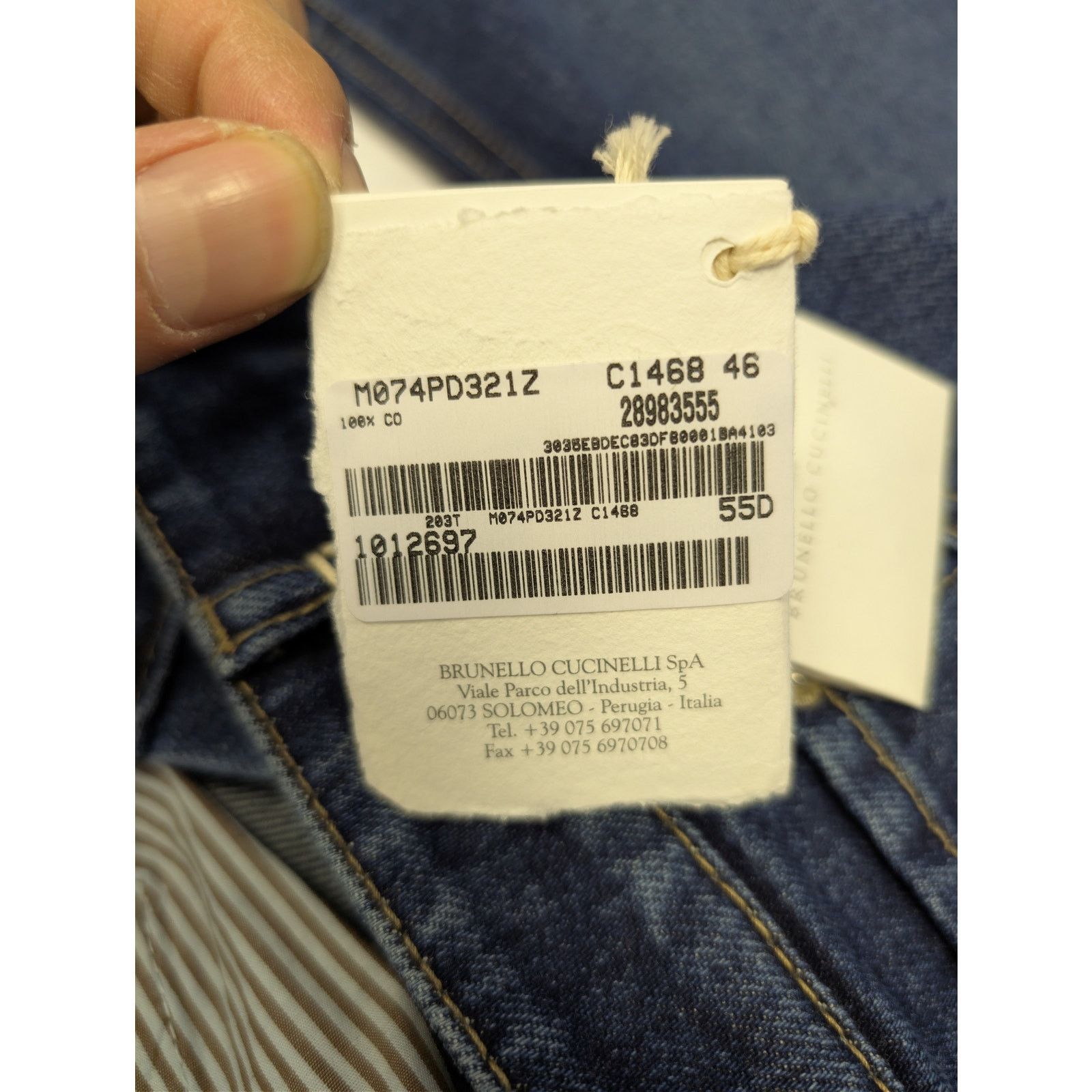 Brunello Cucinelli o1rshd1 Denim Jeans in Blue Size US 30 / EU 46 - 23 Thumbnail