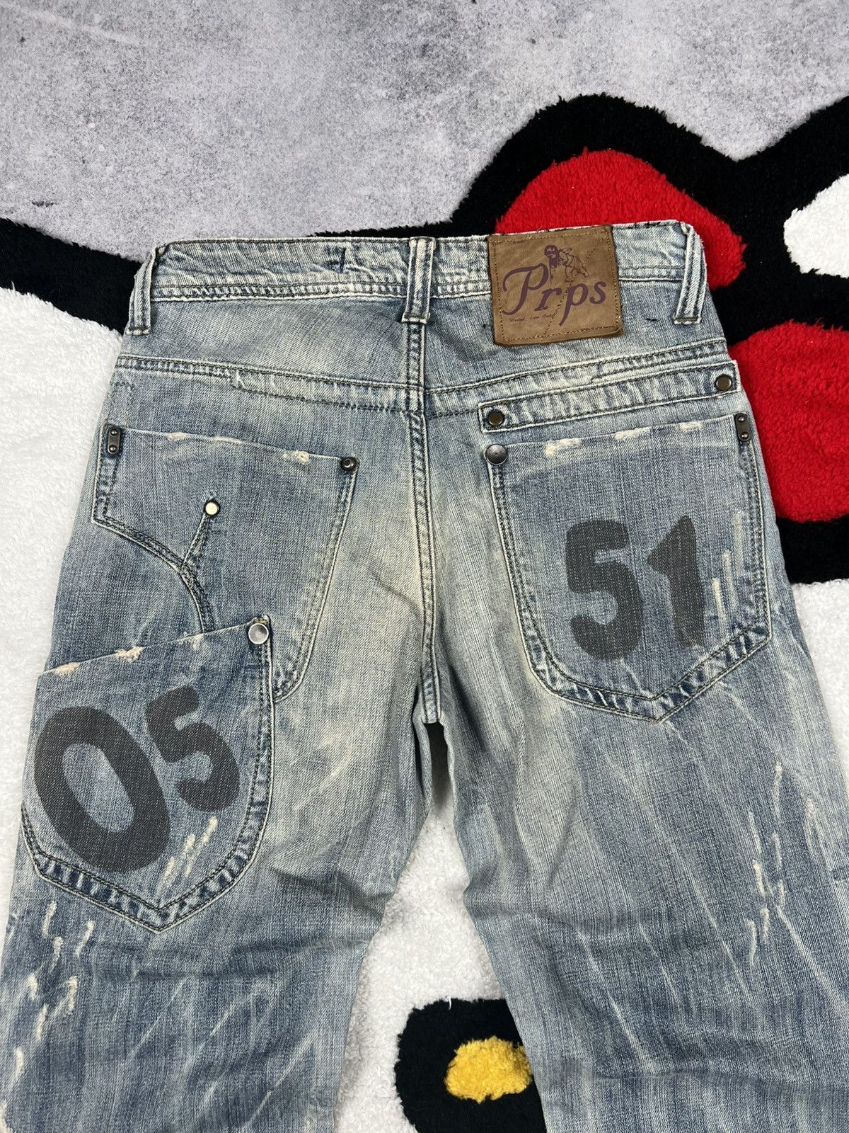 Japanese Brand Vintage Japanese Junya Watanabe GOA Style Denim Y2K Jeans Size US 30 / EU 46 - 12 Thumbnail