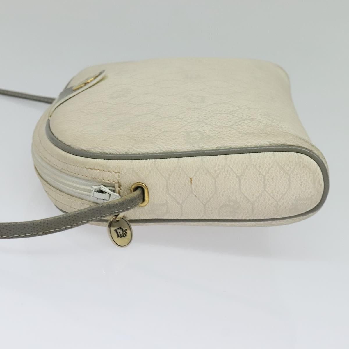Dior DIOR Honeycomb Canvas Shoulder Bag Pvc White Gold Size ONE SIZE - 4 Thumbnail