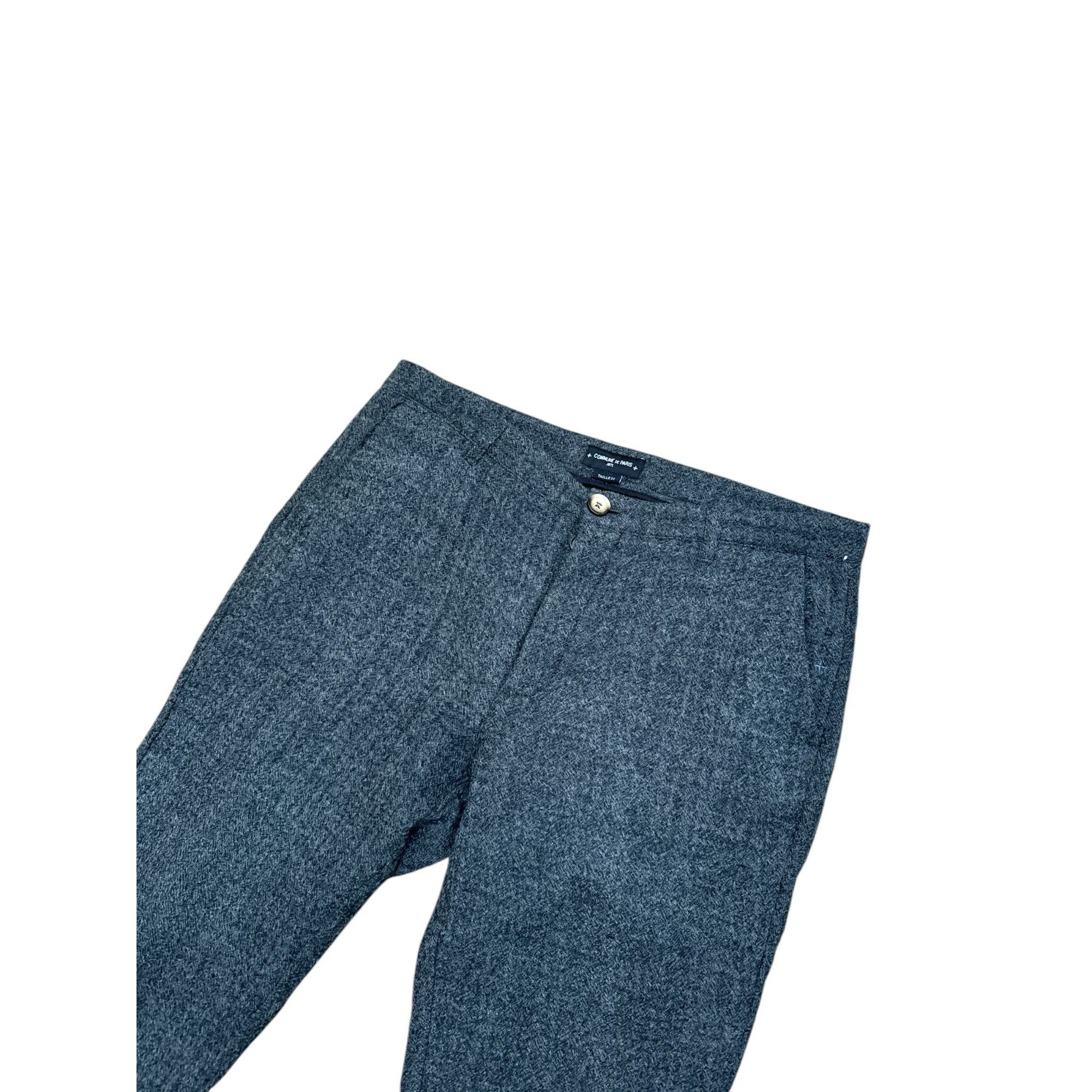Commune De Paris Grey Wool Pants Size US 32 / EU 48 - 2 Thumbnail