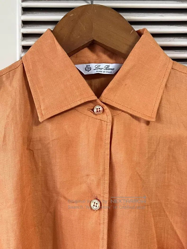 Loro Piana Loro Piana Linen Dress with Matching Belt, Collar Design, Size XS / US 0-2 / IT 36-38 - 4 Thumbnail