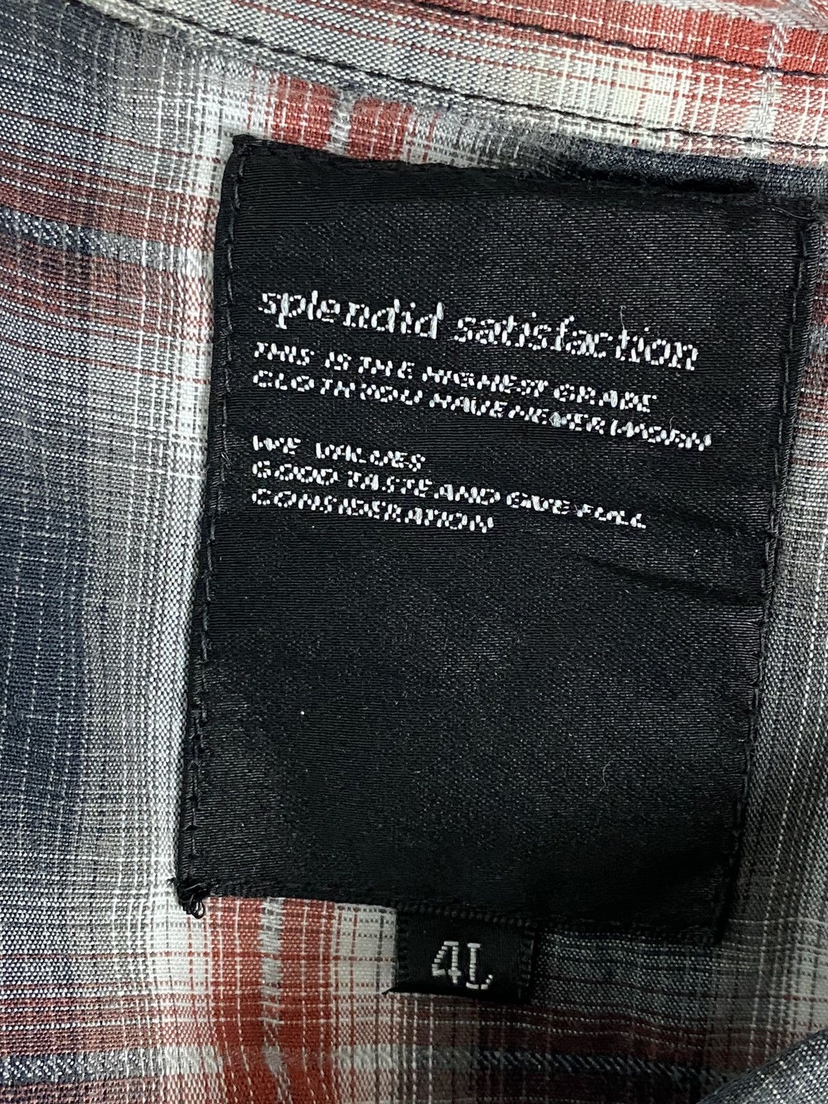 Vintage Splendid Satisfaction Flannel Button up Size US XL / EU 56 / 4 - 10 Thumbnail