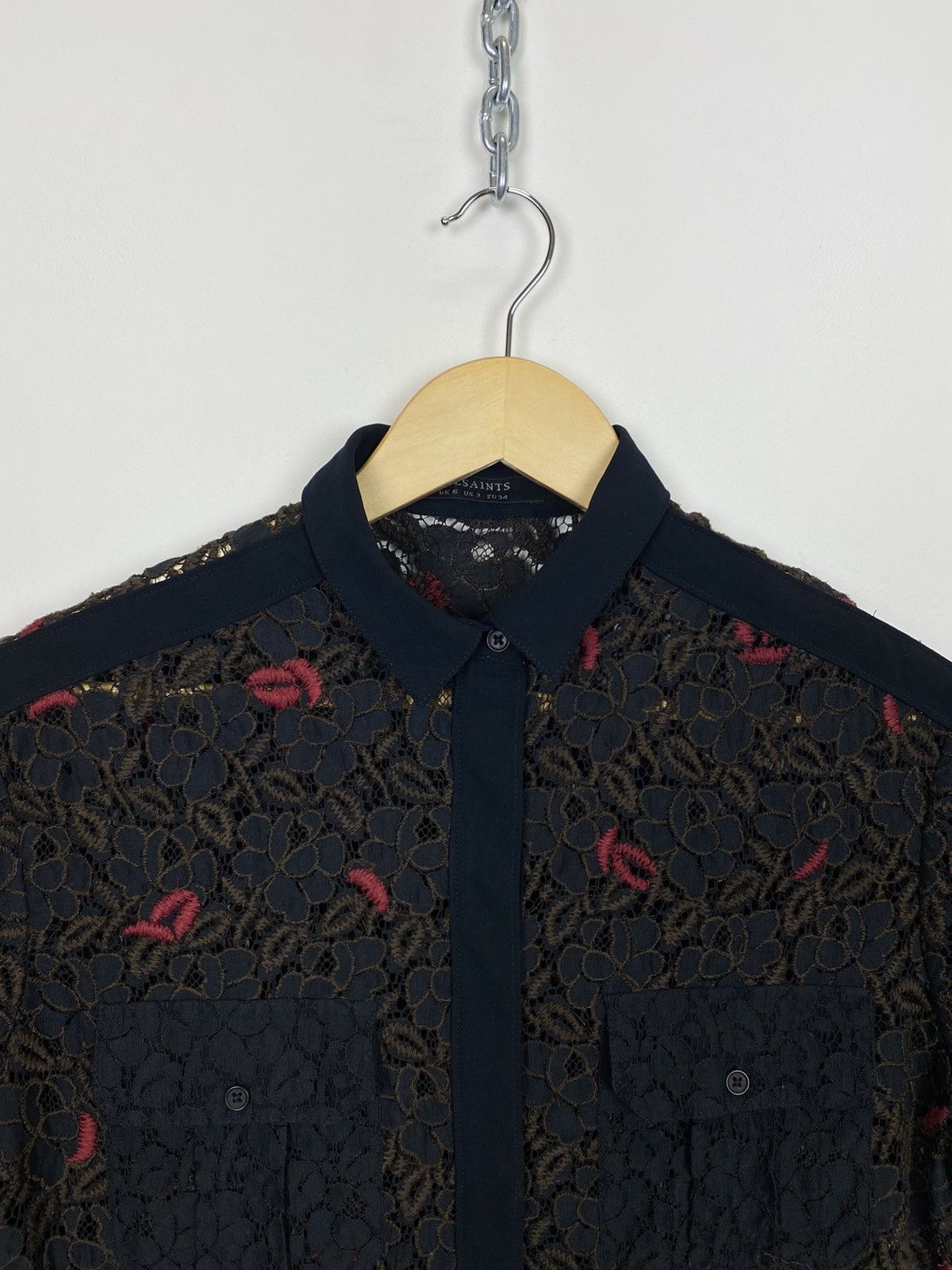 Allsaints Allsaints Leela Shirt Dress Mini Ladies Size UK 6 Buttons-Up Size XS / US 0-2 / IT 36-38 - 2 Thumbnail