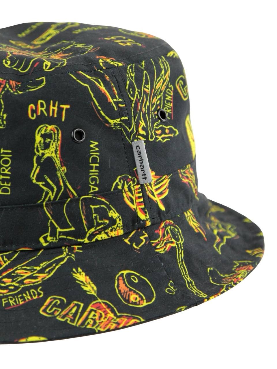 Carhartt Wip CARHARTT WIP Black Panama hat with pattern Size ONE SIZE - 2 Thumbnail