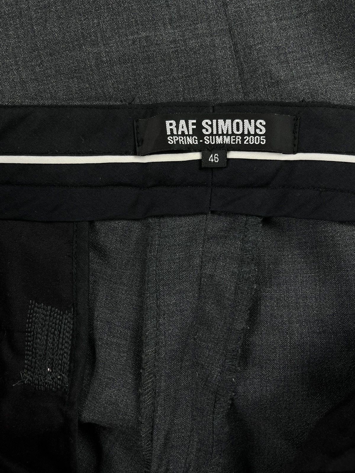 Raf Simons SS05 Raf Simons History Of The World Pleated Wool Trousers Size US 30 / EU 46 - 10 Thumbnail