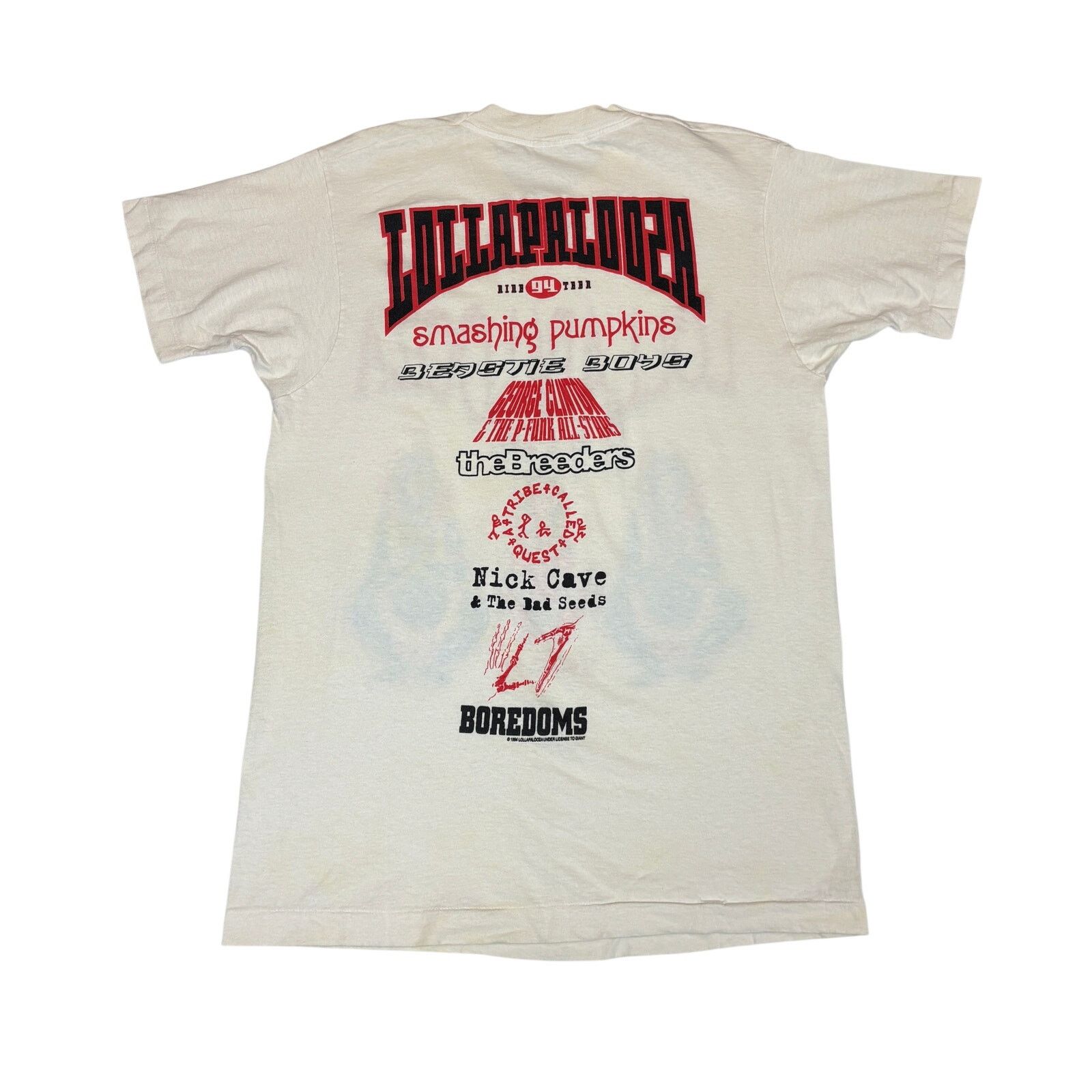 Vintage Vintasge 1994 Lollapalooza T Shirt Mens XL Smashing Pumpkins Size US XL / EU 56 / 4 - 4 Thumbnail
