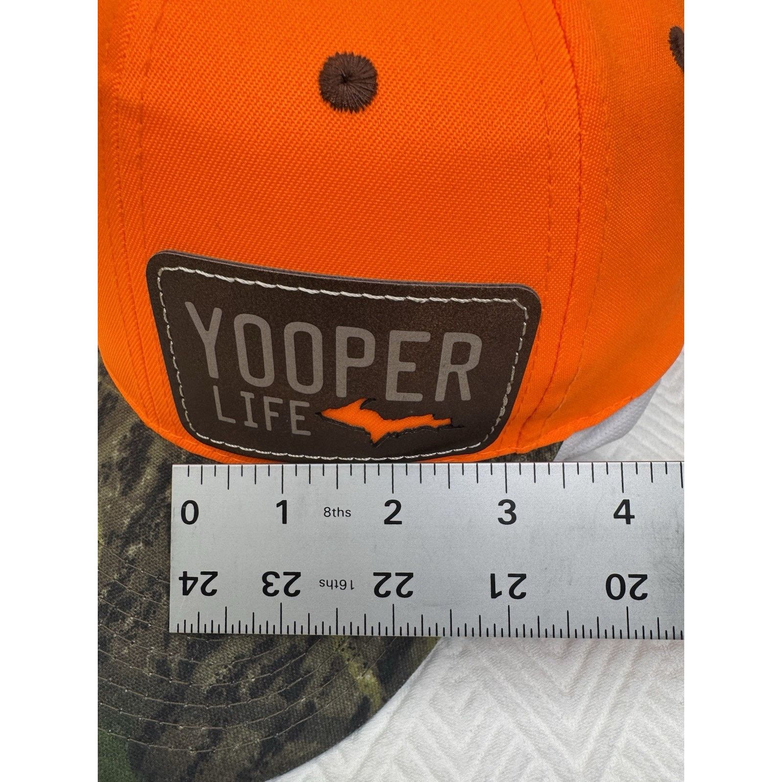 Port Authority YOOPER - Orange CAMO Hunting Fishing Hat Cap SnapBack - UP Size ONE SIZE - 12 Thumbnail
