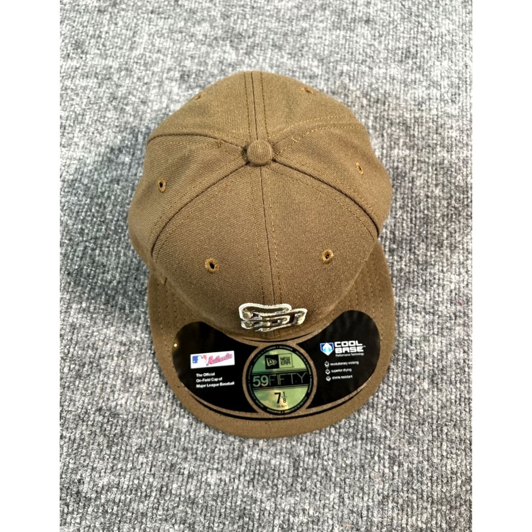New Era New Era 59FIFTY Hat Mens 7 1/8 Brown San Diego Padres Authentic On-Field Cap Size ONE SIZE - 4 Thumbnail
