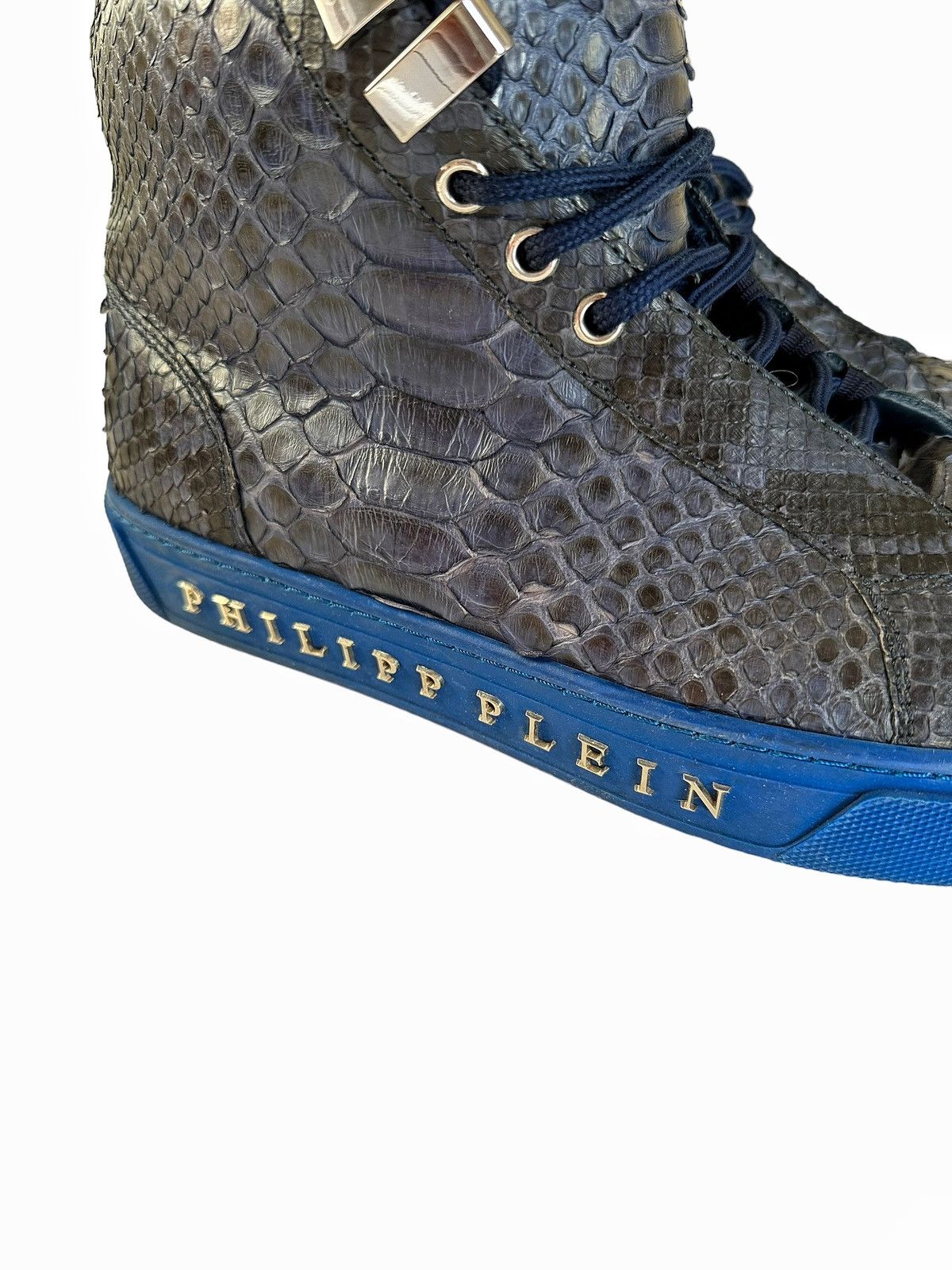 Philipp Plein Sz41 $3000 Python Snake Skin Hight Top Size US 8 / EU 41 - 3 Thumbnail
