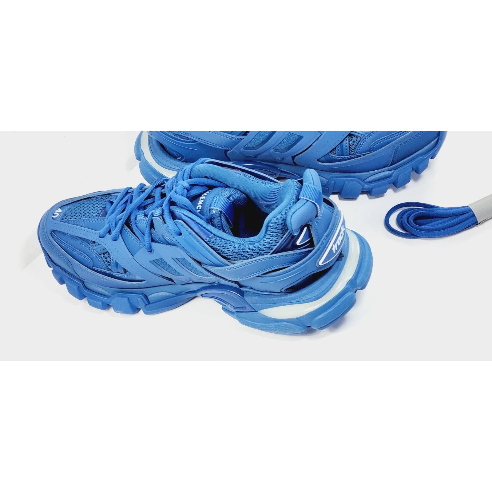 Balenciaga RRP$1042 BALENCIAGA Track Sneaker US7EU40 Blue LED Monocolor Size US 7 / EU 40 - 6 Thumbnail