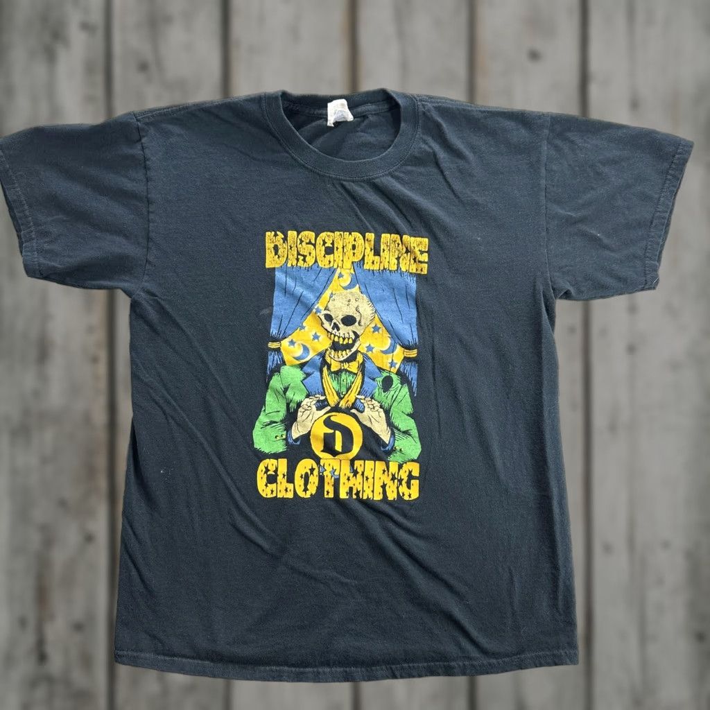 Gildan VINTAGE Gildan T-Shirt Men Medium Black Skeleton Graphic Punk Music 90s Retro Size US M / EU 48-50 / 2 - 1 Thumbnail