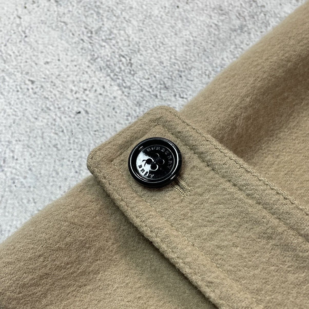 Burberry Brit Check Lined Wool Blend Duffle Coat In Beige