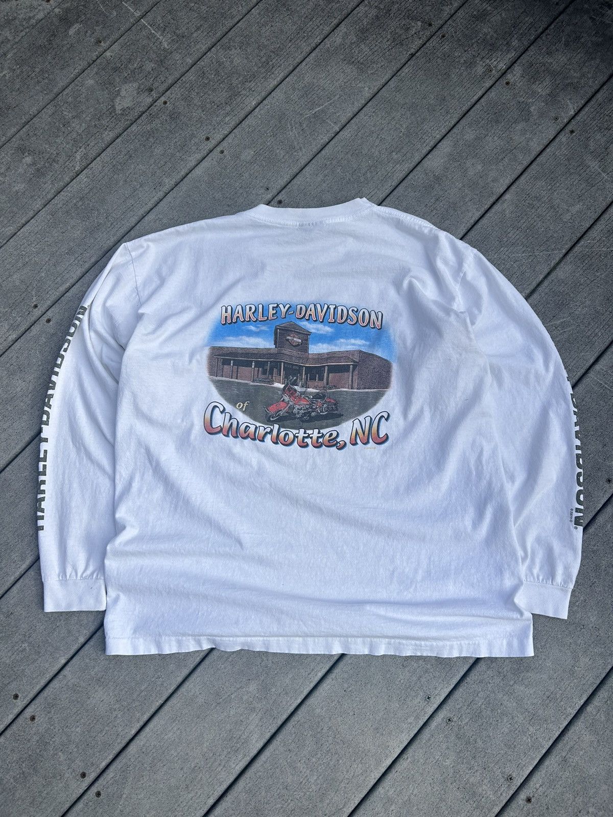 Harley Davidson × Vintage Vintage Harley Davidson shirt Size US L / EU 52-54 / 3 - 1 Thumbnail