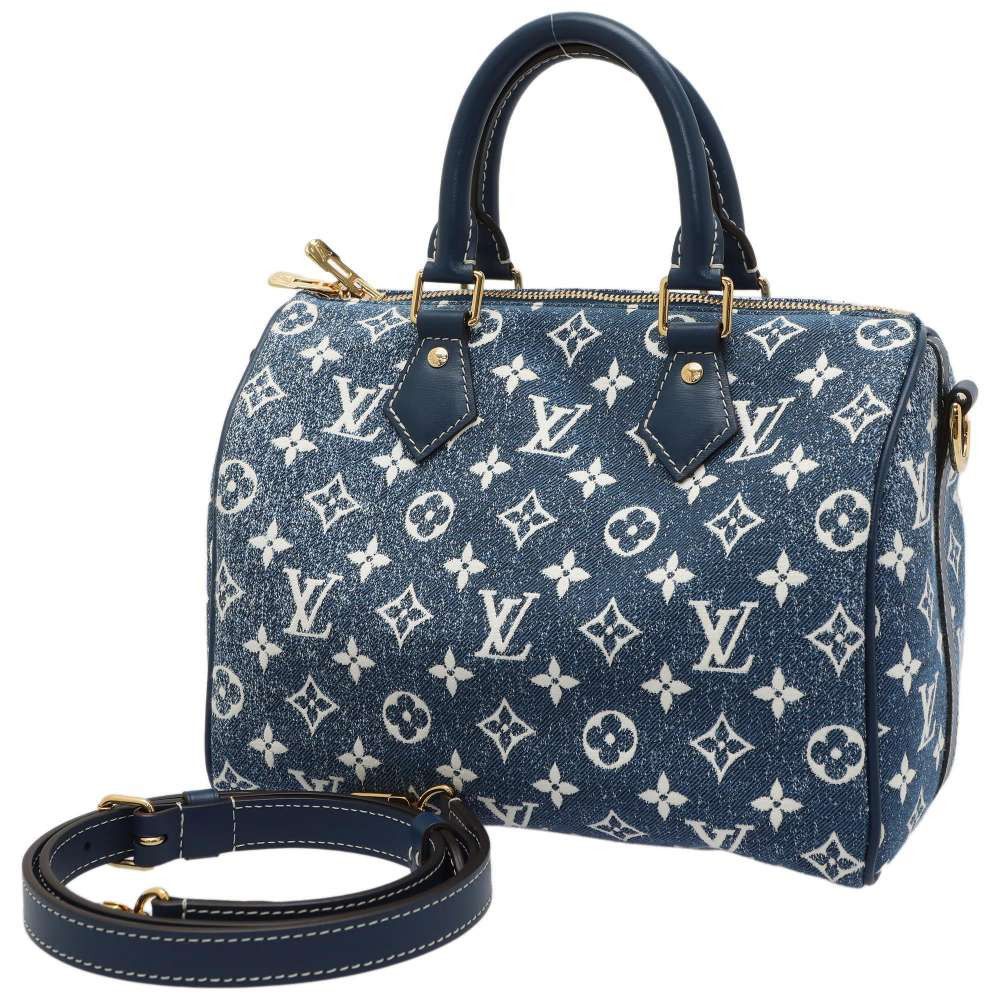 Louis Vuitton Monogram Jacquard Denim Speedy Bandouliere 25 Handbag