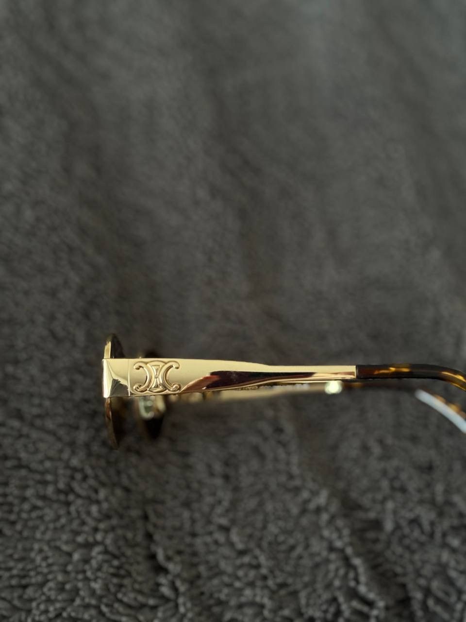 Celine Celine Triomphe Metal Oval Sunglasses Size ONE SIZE - 7 Thumbnail