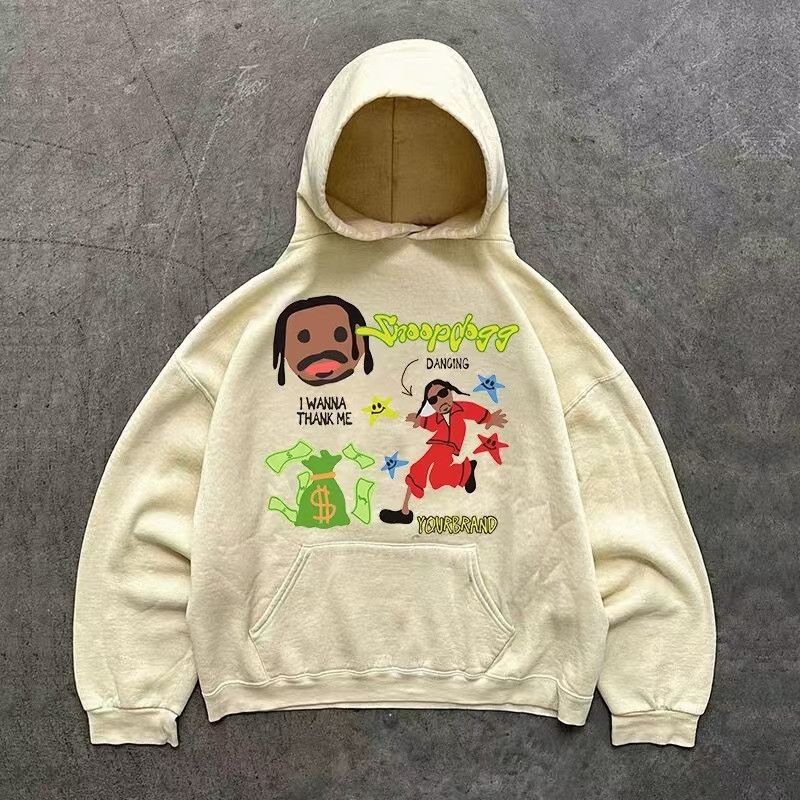 Japanese Brand Apricot casual retro rapper print hoodie y2k Size US L / EU 52-54 / 3 - 1 Thumbnail
