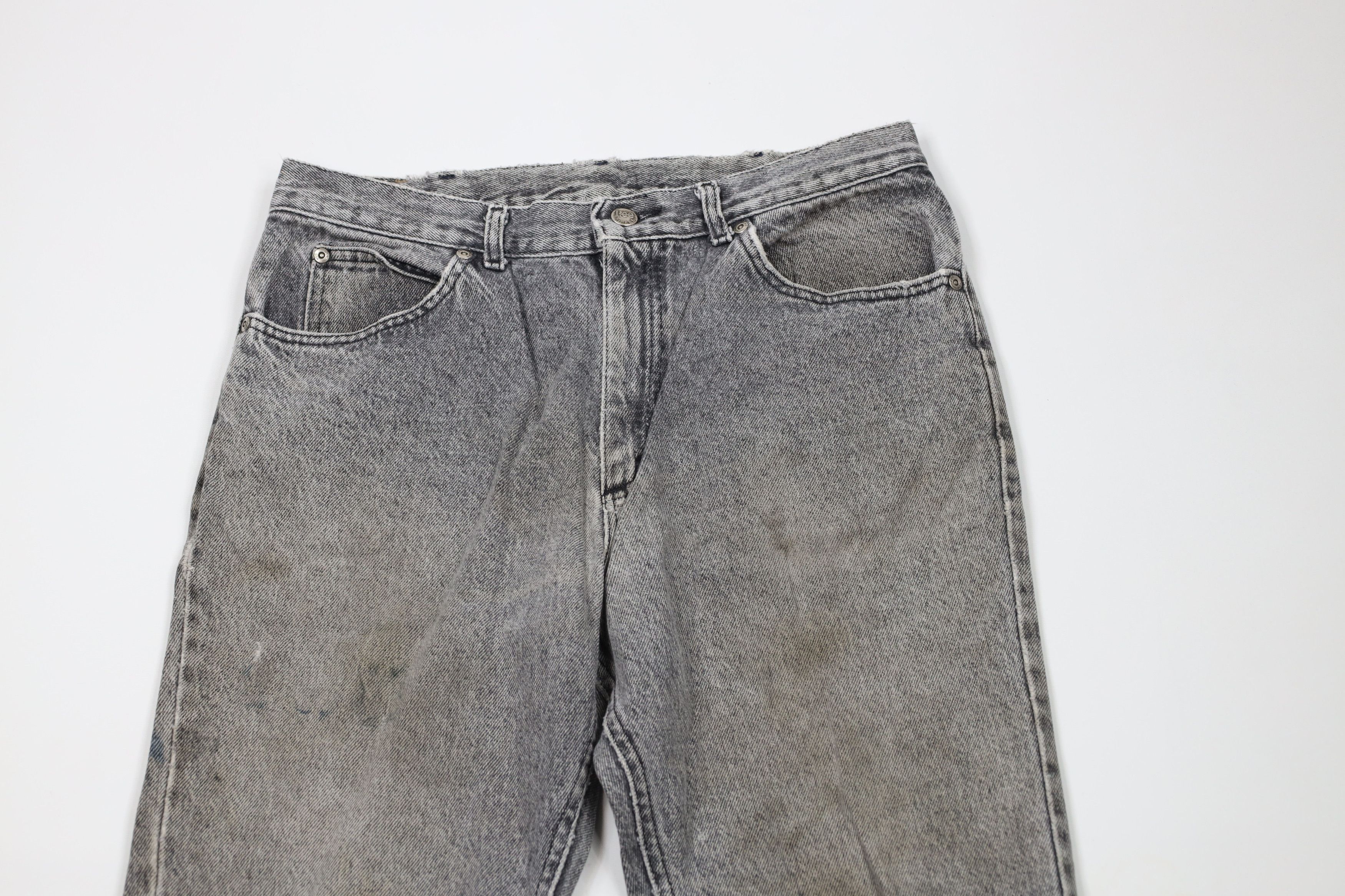 Lee × Vintage Vintage 90s Lee Acid Wash Straight Leg Denim Jeans USA Size US 32 / EU 48 - 2 Thumbnail