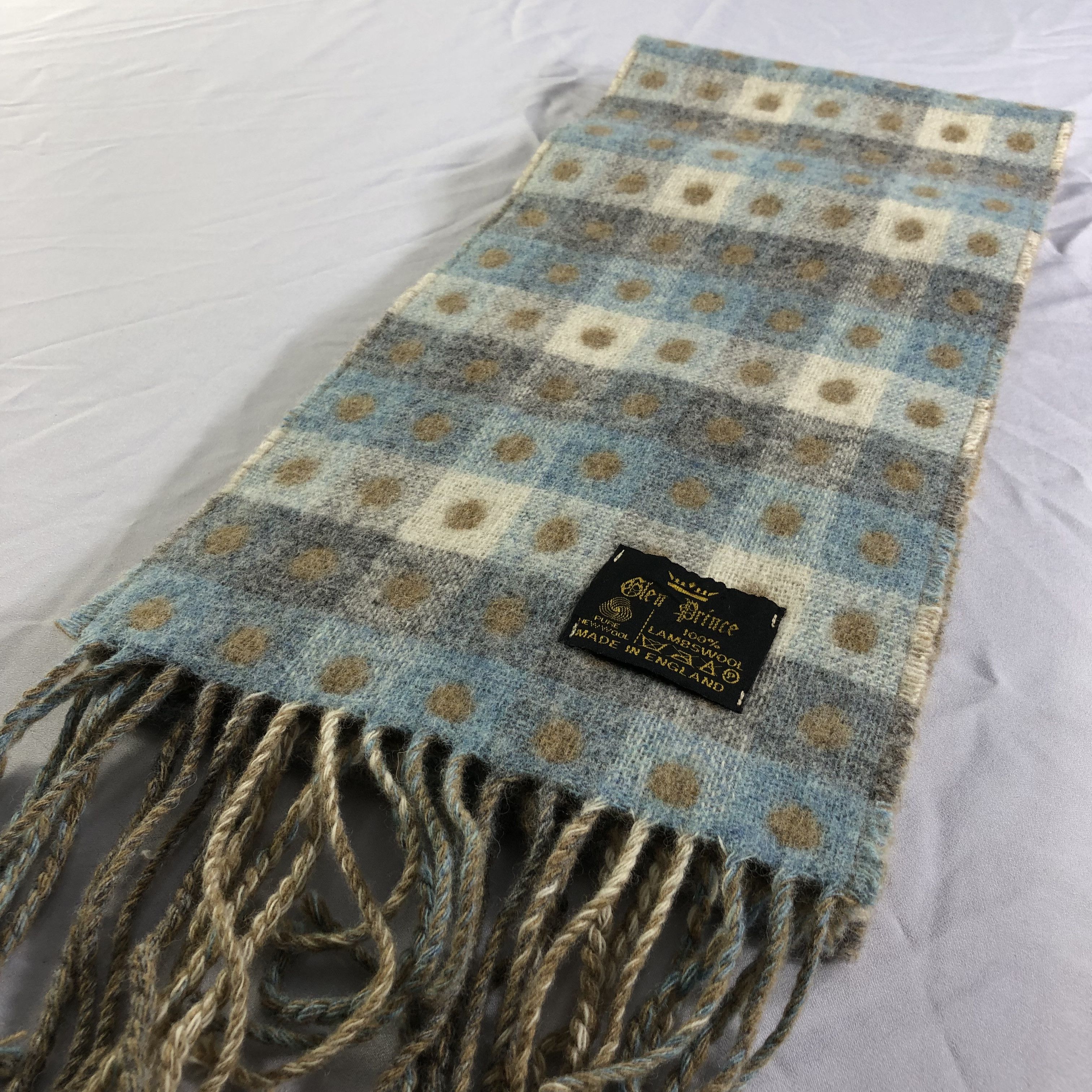 Vintage Glen Prince Wool Scarf Muffler Neckwear V2304 Size ONE SIZE - 4 Thumbnail
