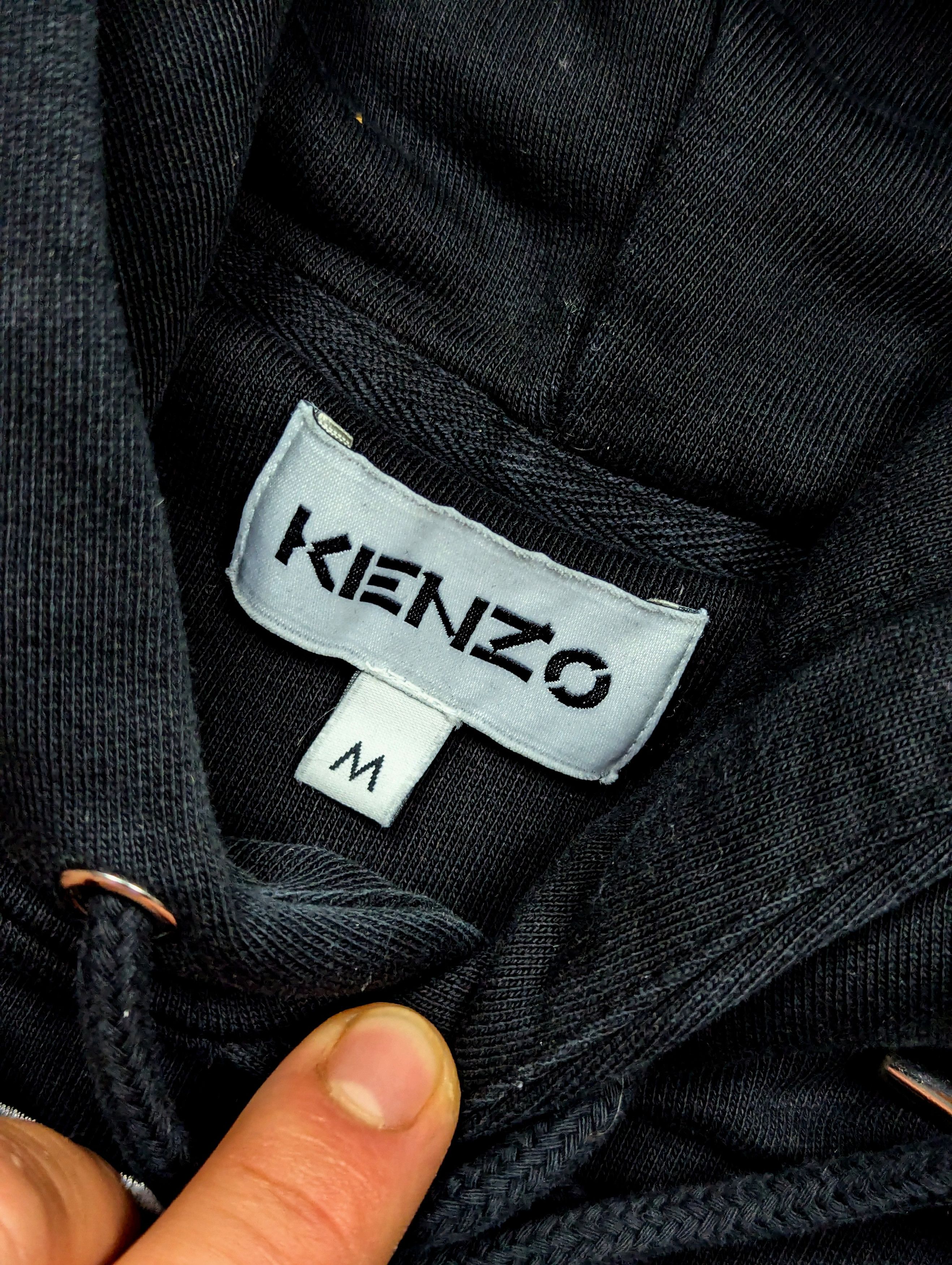 Kenzo Kenzo Paris Tiger Hoodie – Black – S/M – Embroidered Logo Size M / US 6-8 / IT 42-44 - 4 Thumbnail
