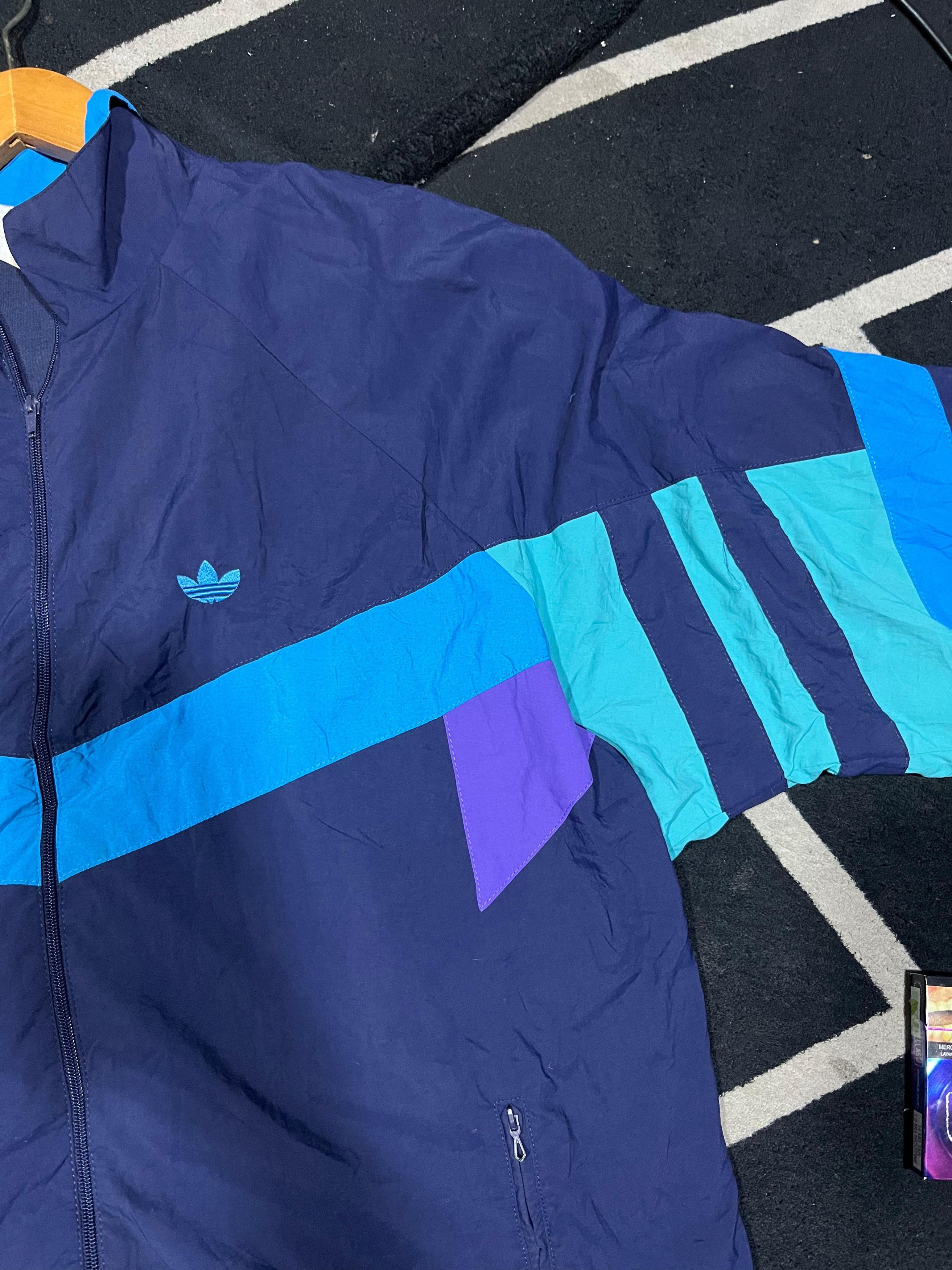 Adidas Adidas 90's Rare Vintage jacket with zipped size F192 Size US XXL / EU 58 / 5 - 2 Thumbnail