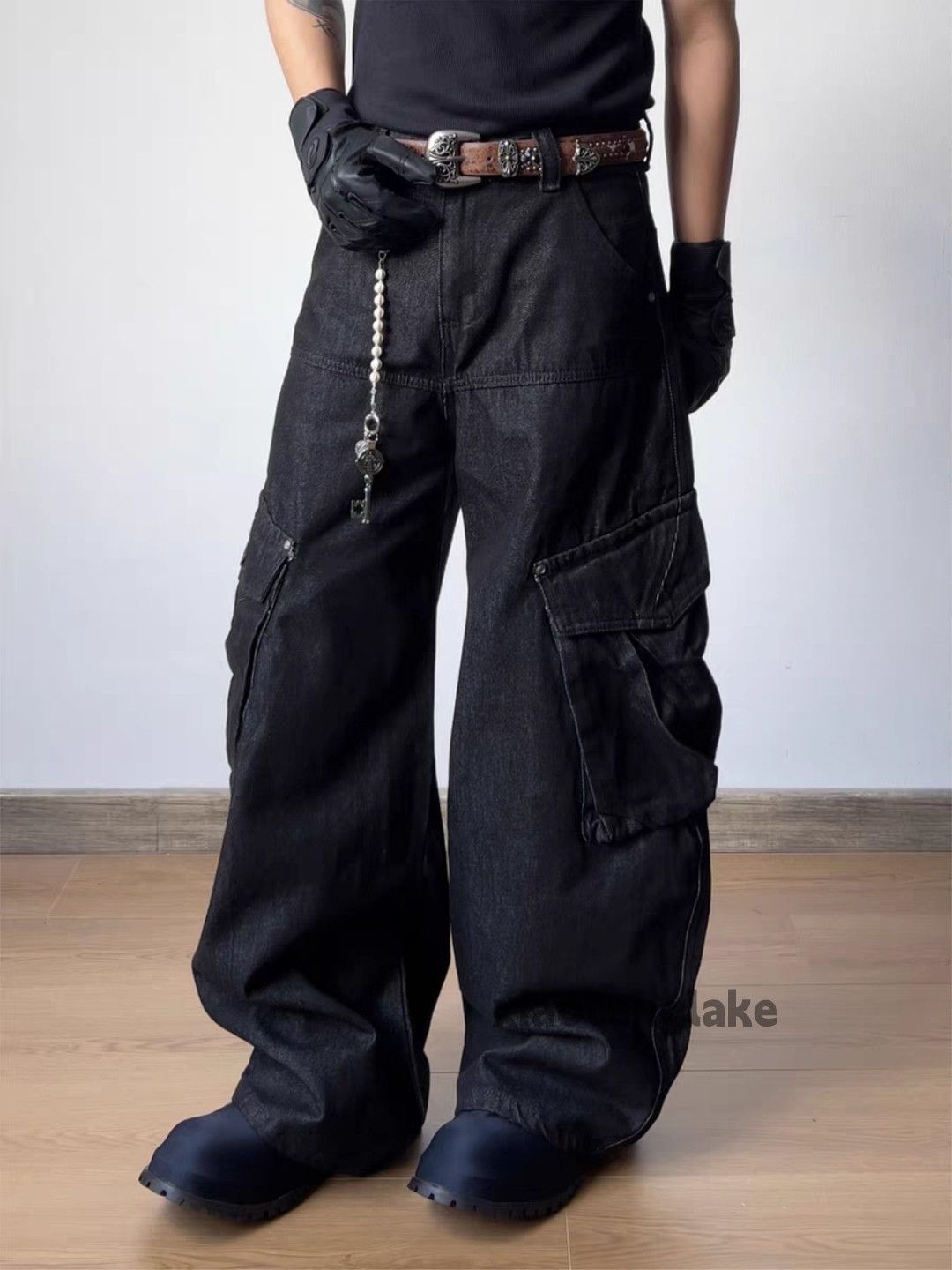 Jean Ltx vintage loose baggy skate hiphop flared cargo jeans Size US 32 / EU 48 - 7 Thumbnail