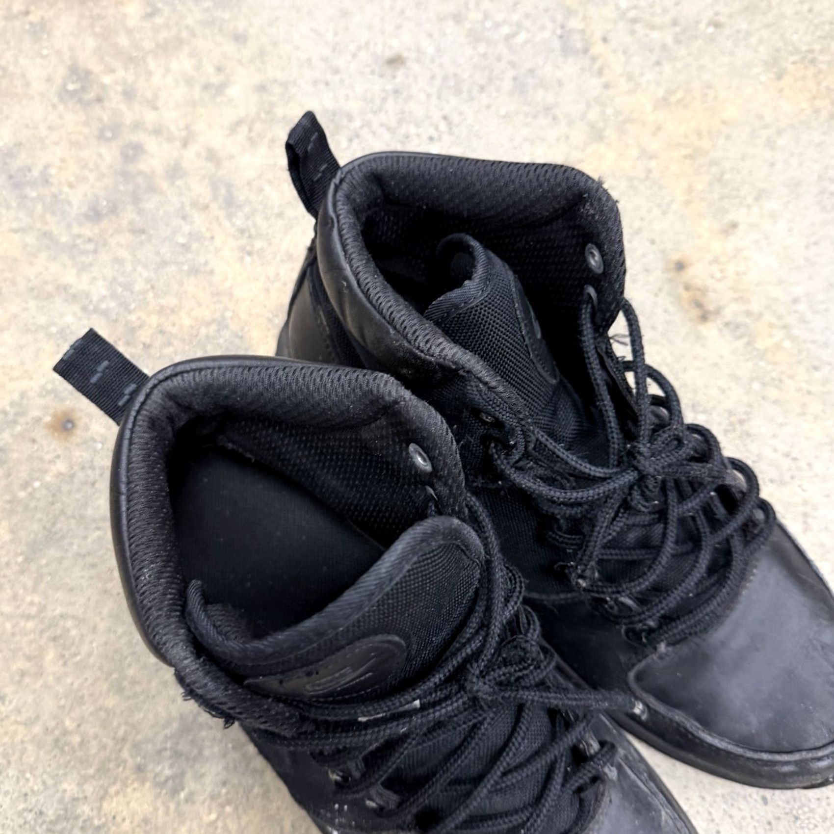 Nike Nike Manoa Leather Boots Triple Black ACG Mens 9 Boots Distressed Vintage? No. Size US 9 / EU 42 - 5 Thumbnail