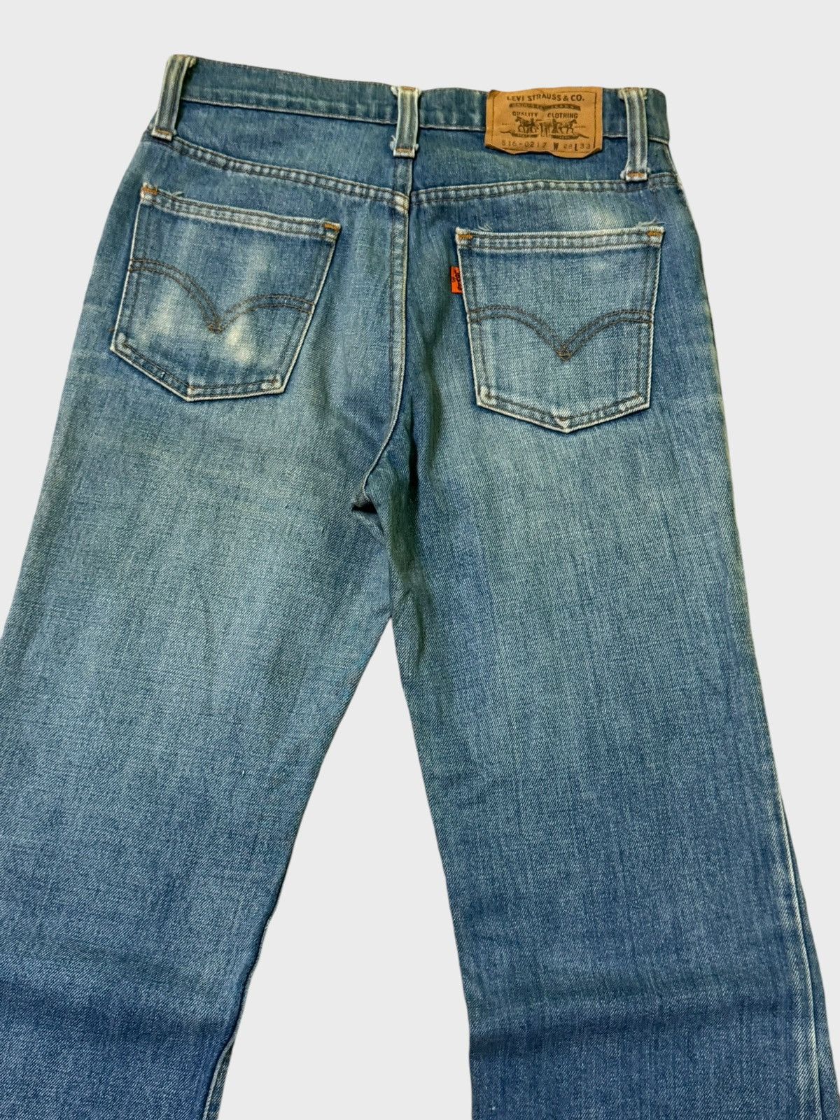 Levi's × Vintage Vintage Flared Levi's 516-0217 Blue Orange Tab Boot Cut Size US 26 / EU 42 - 11 Thumbnail