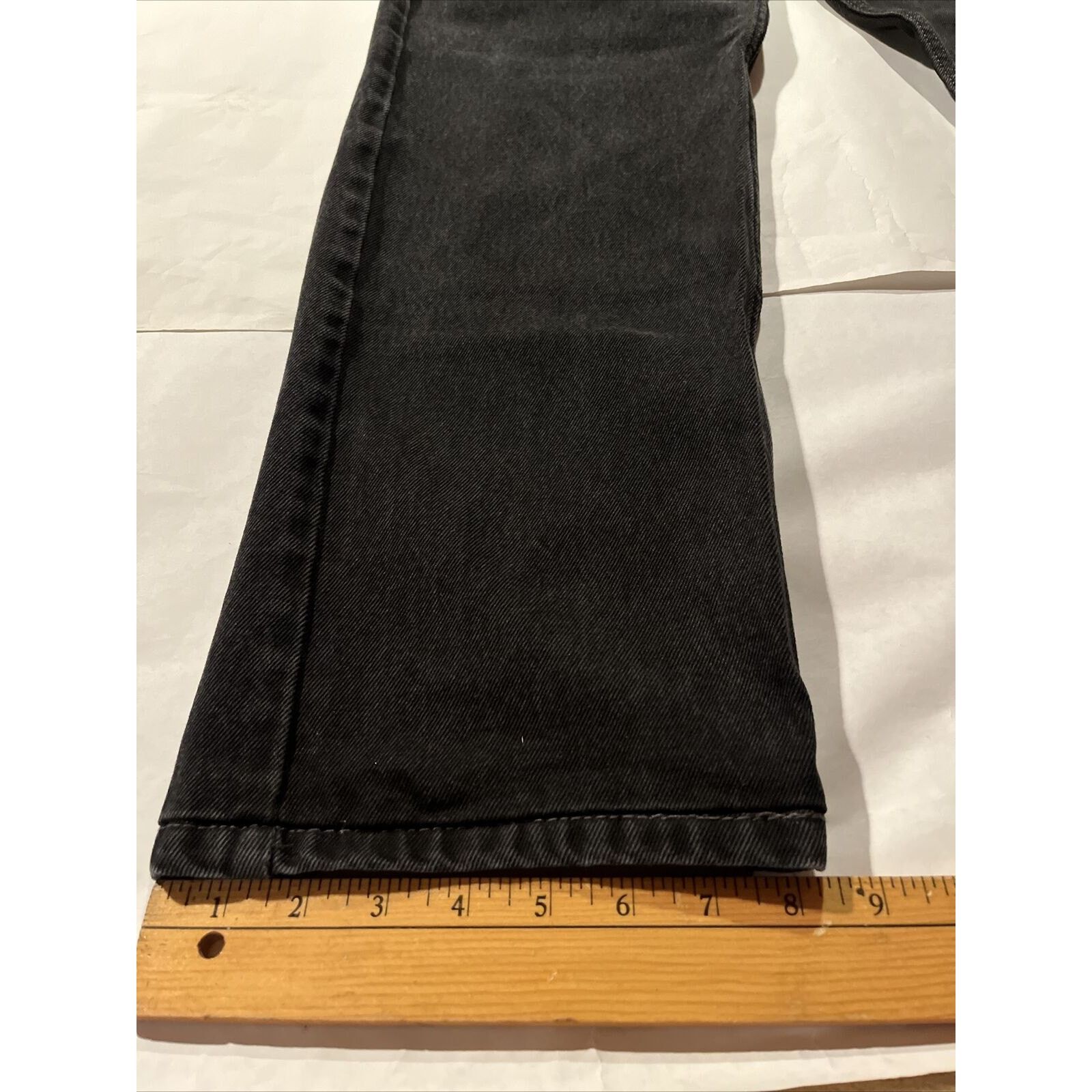 Levi's Levi’s 505 Jeans Mens 36x30 Fit Black Dark Wash Denim Cotton Size US 36 / EU 52 - 7 Thumbnail