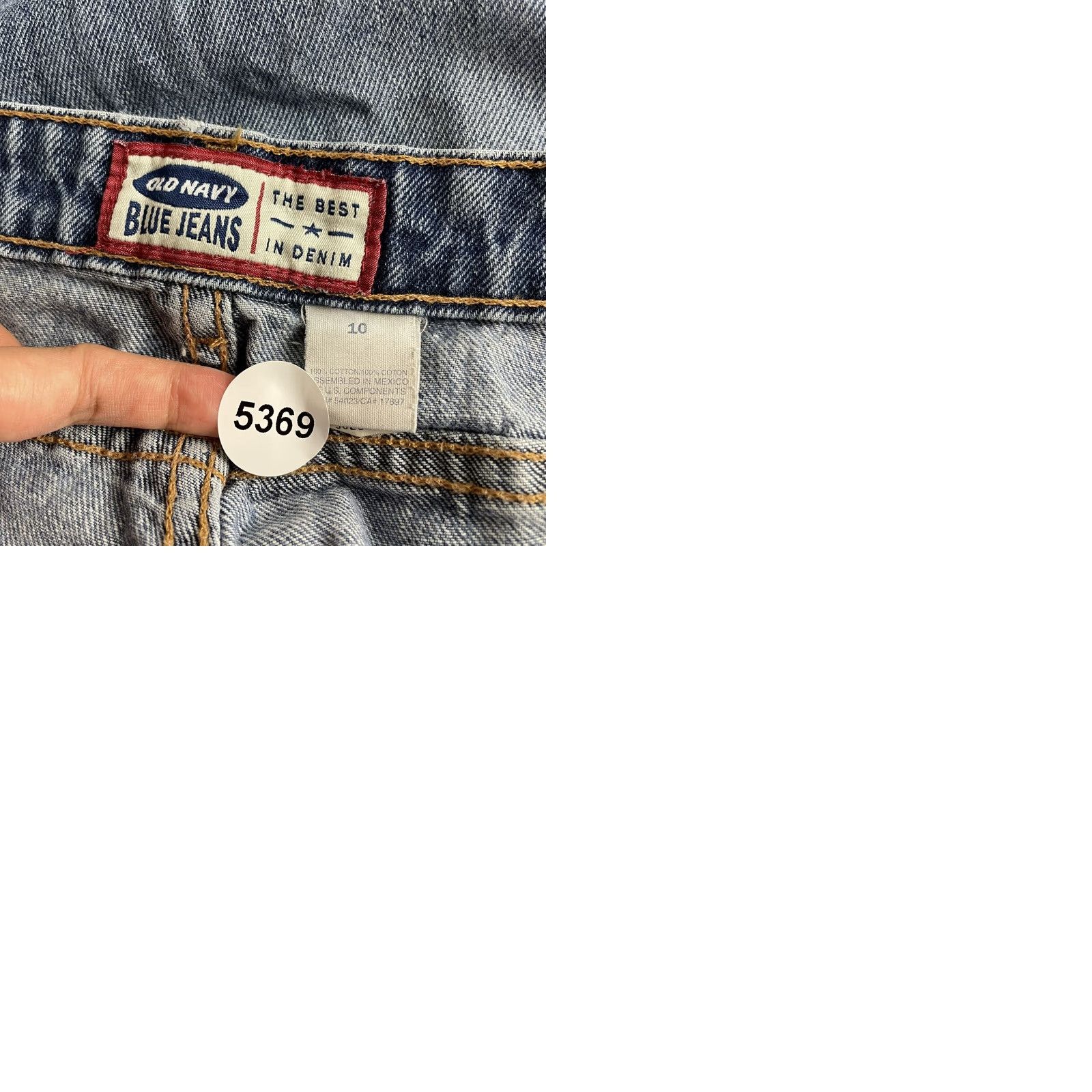 Old Navy Y2K Vintage Old Navy Jeans 12 Denim Blue Low Rise Bootcut Flare Pocketless Jeans Womens 12 30 Regular Inseam 32 Size 34" / US 12 / IT 48 - 9 Thumbnail