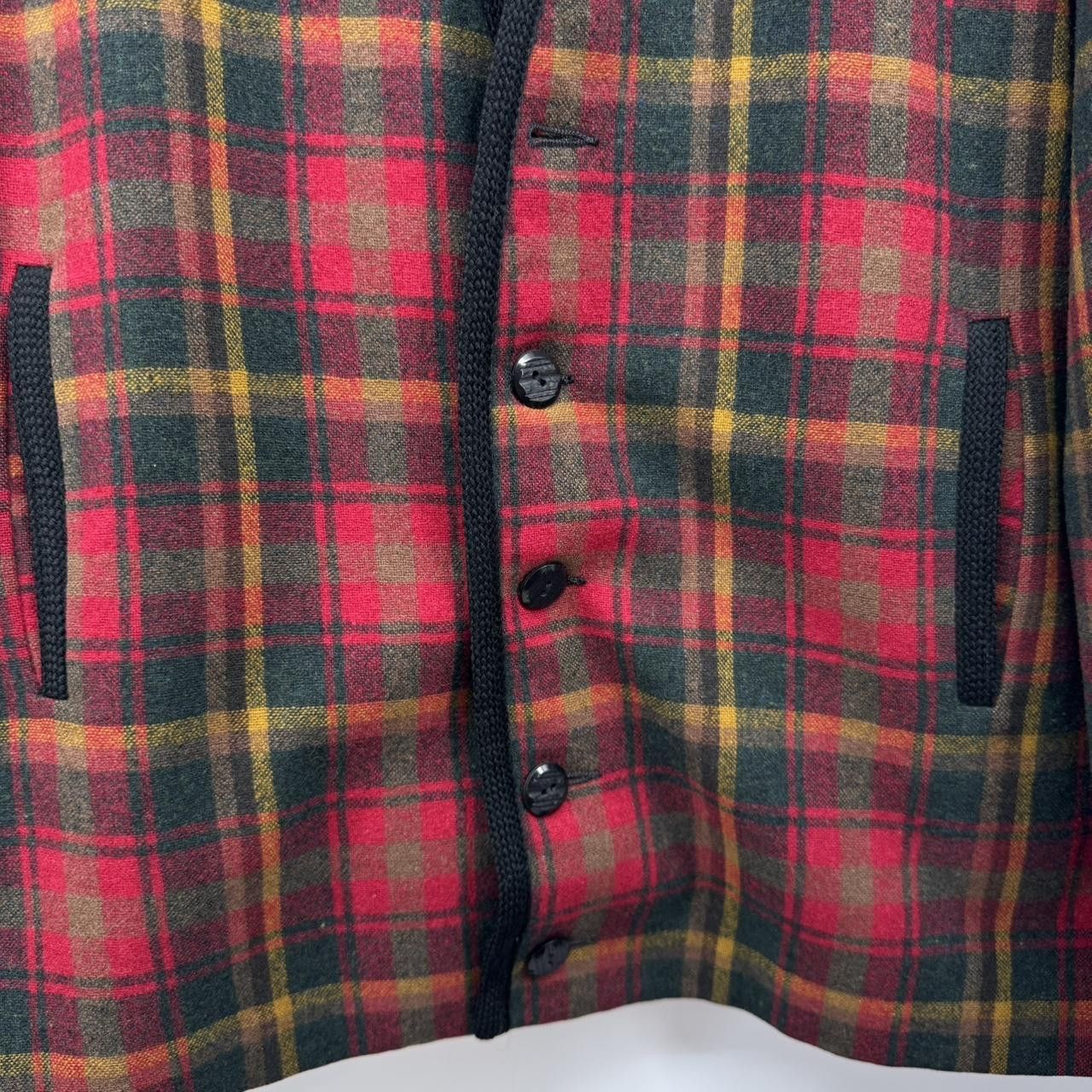 The Unbranded Brand Vintage Merrill Woolens Women’s Plaid Wool Jacket Rare Size L / US 10 / IT 46 - 2 Thumbnail