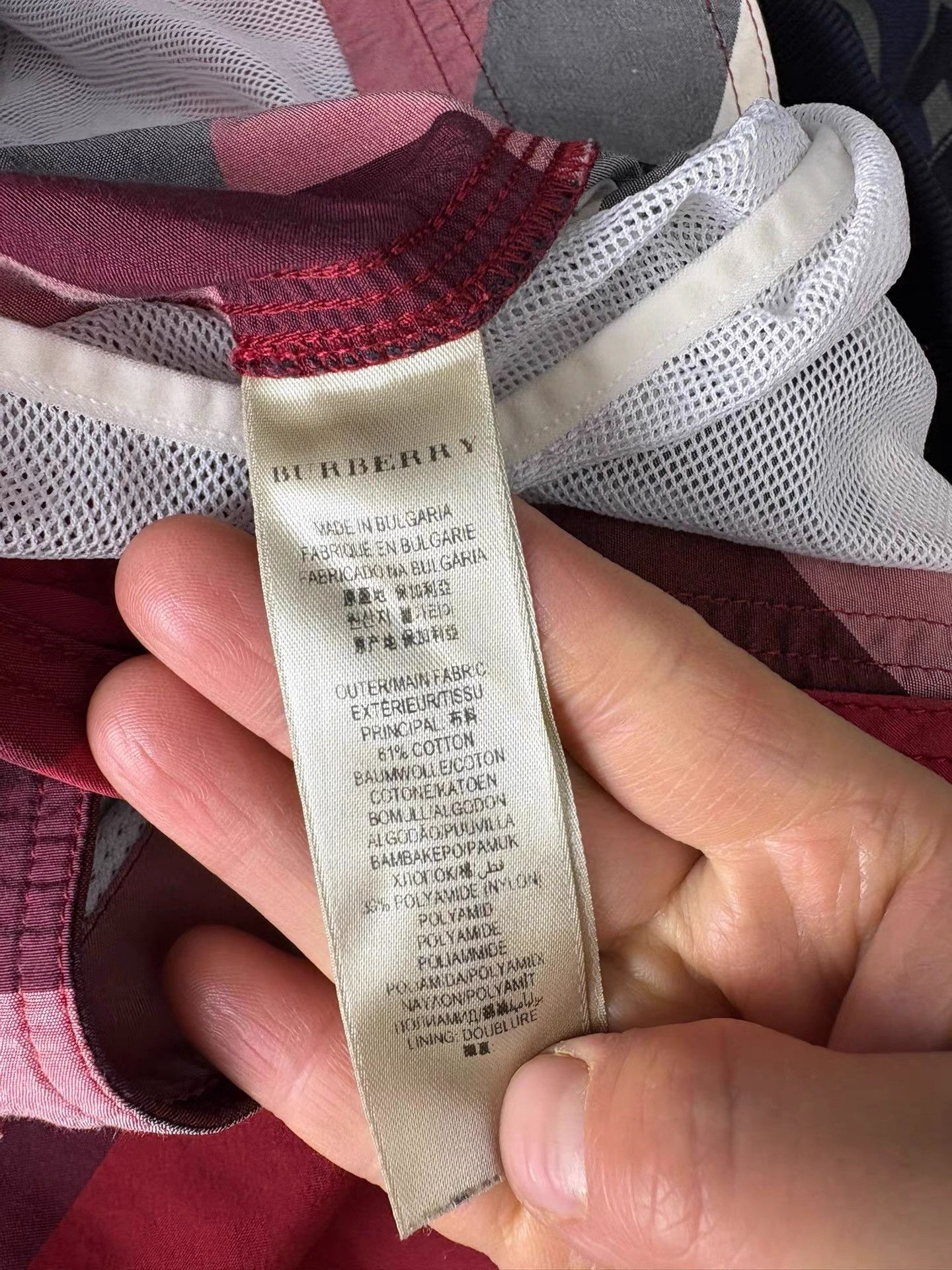 Burberry Burberry Men's Dark Red Plaid Five-point Casual Shorts K29 Size US 37 - 6 Thumbnail