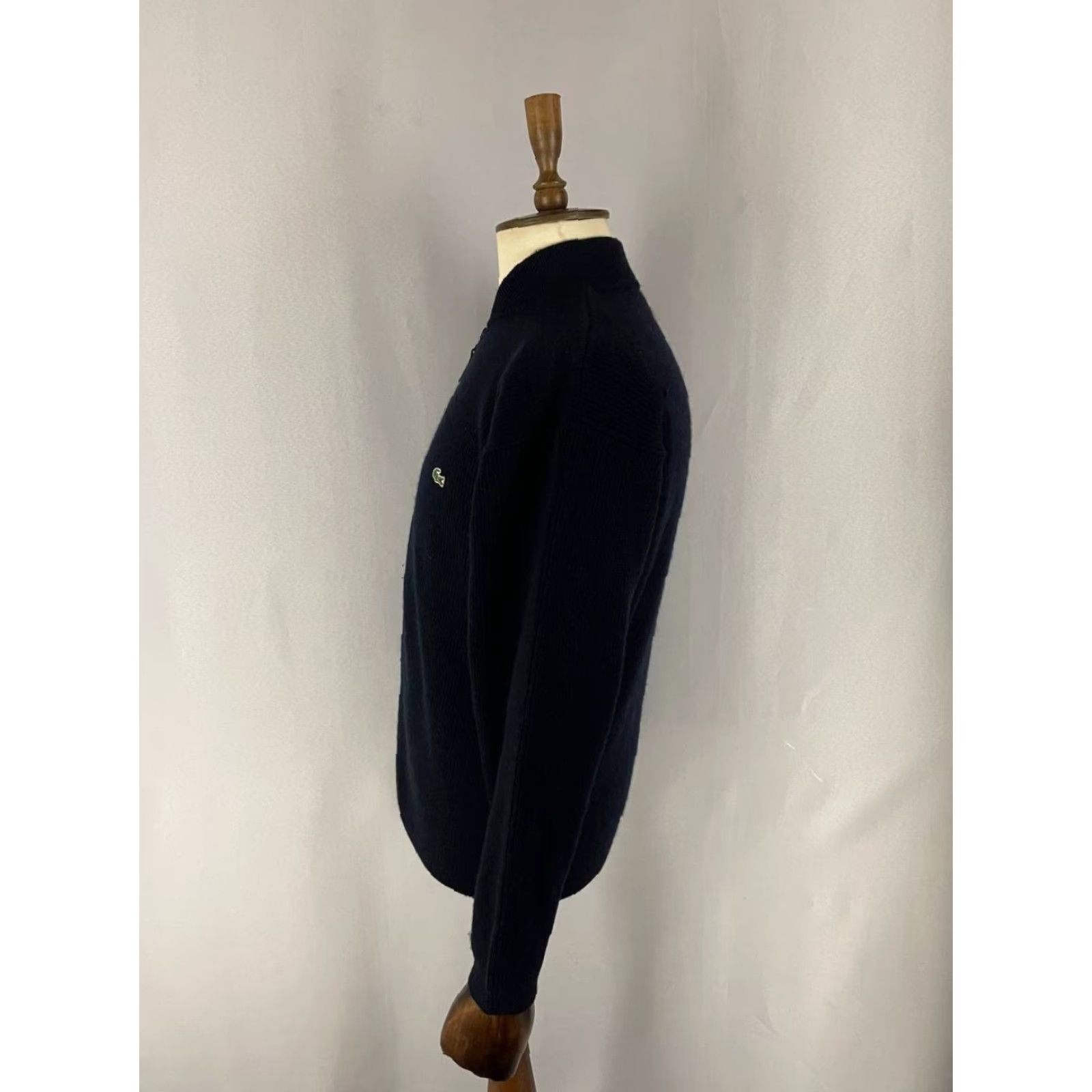Lacoste Lacoste Cardigan Sweater Mens Regular Size 4 Black Wool Zipper Long Sleeve Cardigan Size US S / EU 44-46 / 1 - 7 Thumbnail