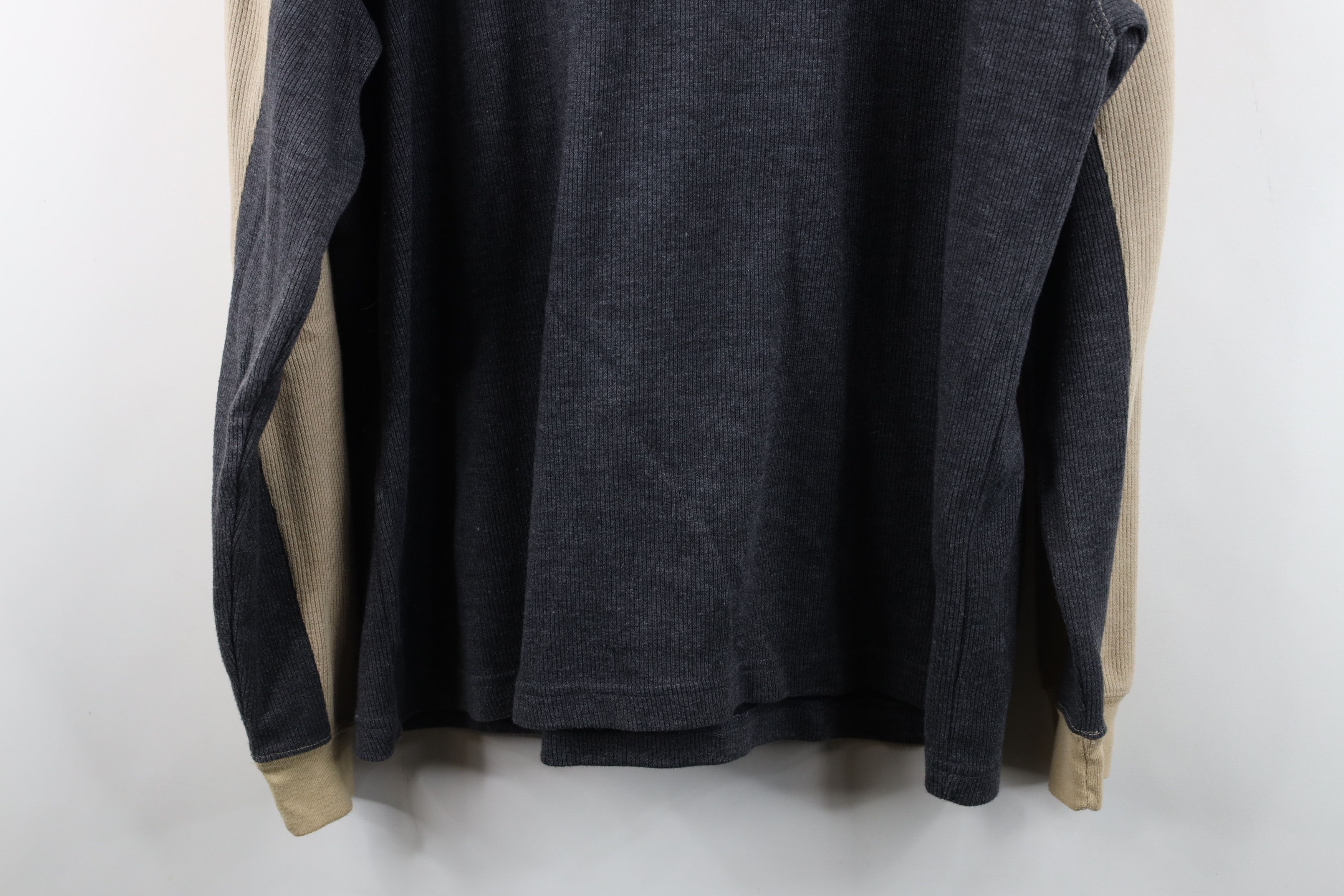 Vintage Vintage 90s Y2K Streetwear Ribbed Knit Long Sleeve T-Shirt Size US XL / EU 56 / 4 - 10 Thumbnail