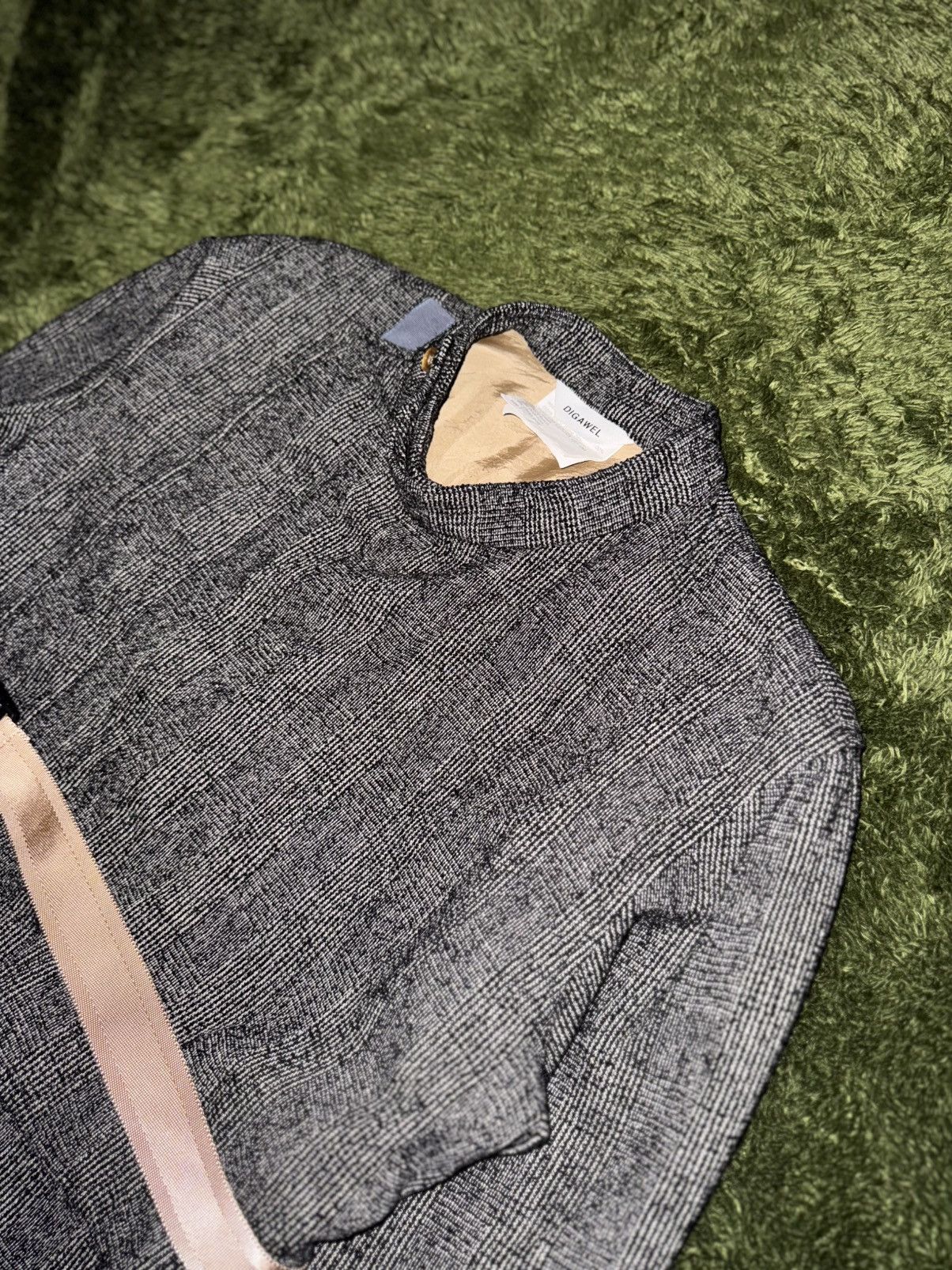 DIGAWEL [1] DIGAWEL Glen Check Wool–Cupro Belted Half Coat Size US XL / EU 56 / 4 - 2 Thumbnail