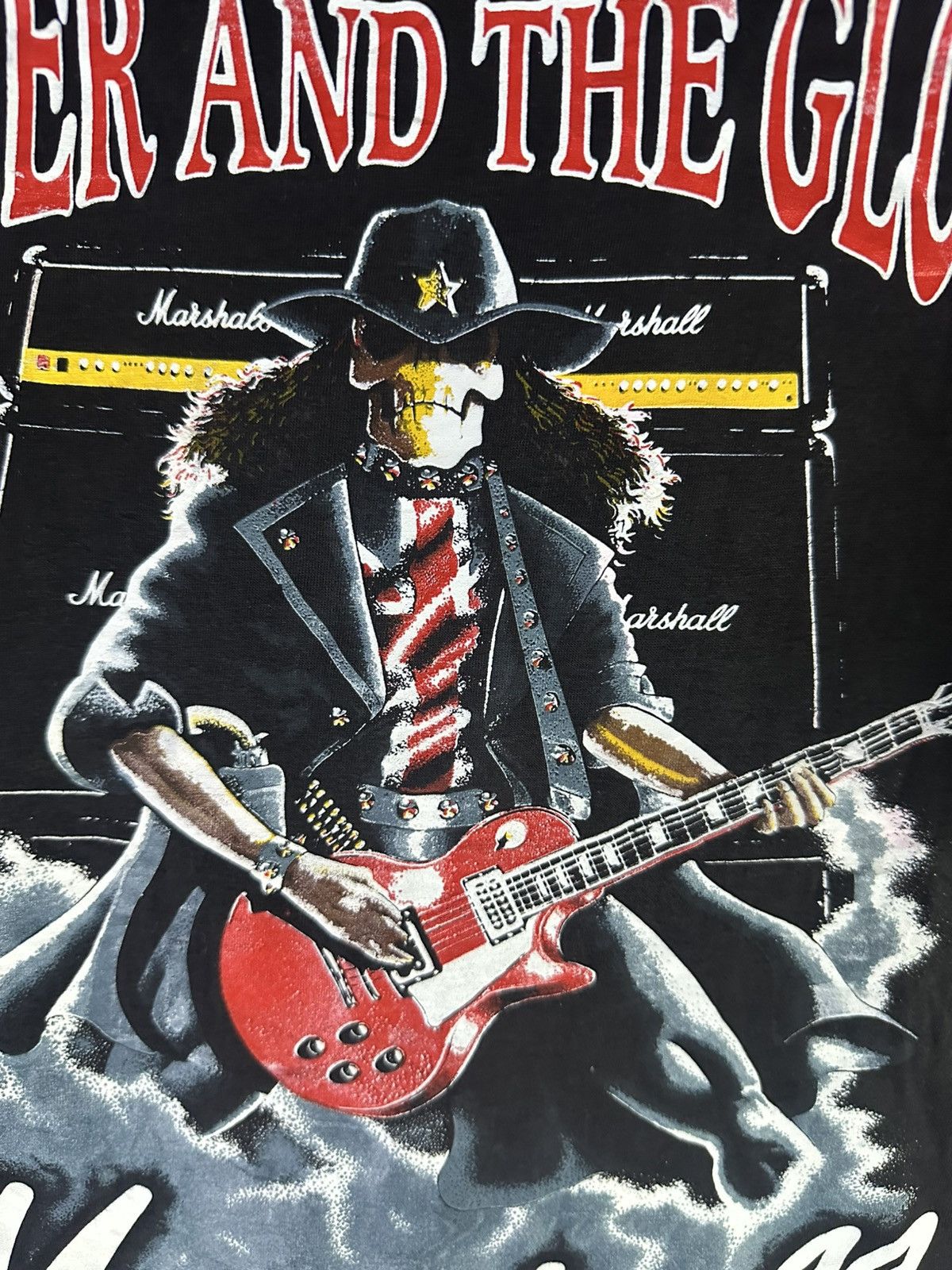 Vintage Rare Vintage 80’s Marshall Amplification Punk skull t-shirt Size US L / EU 52-54 / 3 - 4 Thumbnail