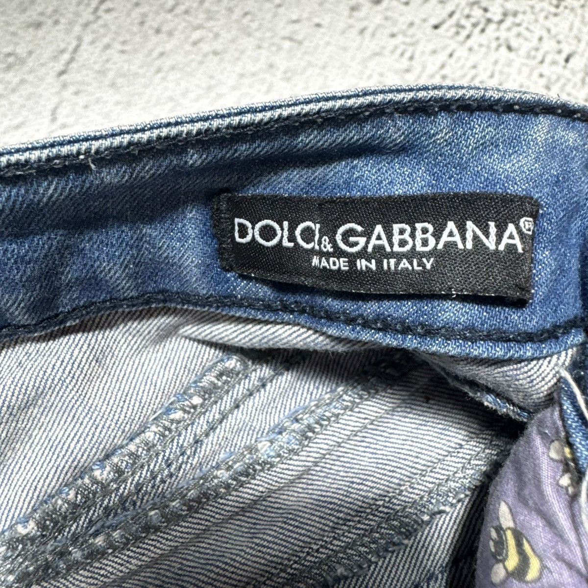 Dolce & Gabbana drip dolce gabbana distressed jeans y2k women with big logo Size 27" / US 4 / IT 40 - 9 Thumbnail