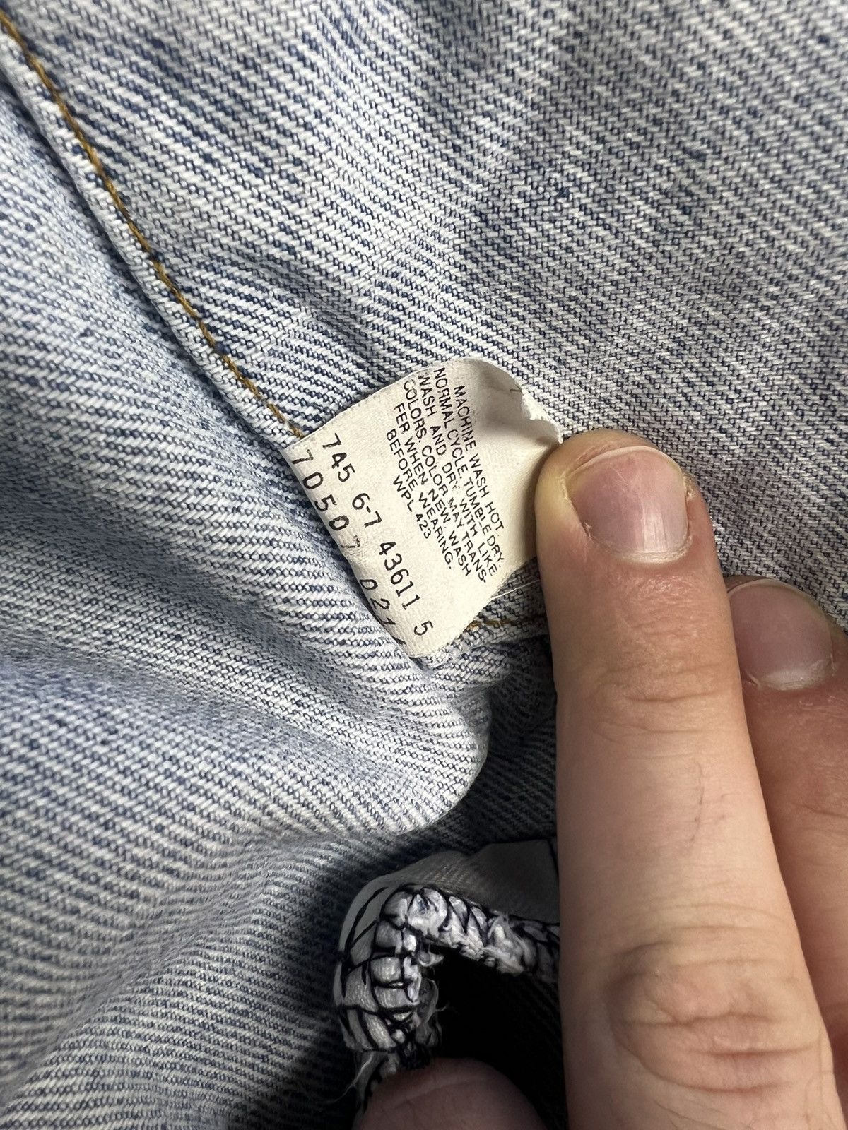 Levi's × Vintage Vintage 80s/90s Levi's Jean Jacket Faded Blue Size Medium Size US M / EU 48-50 / 2 - 10 Thumbnail