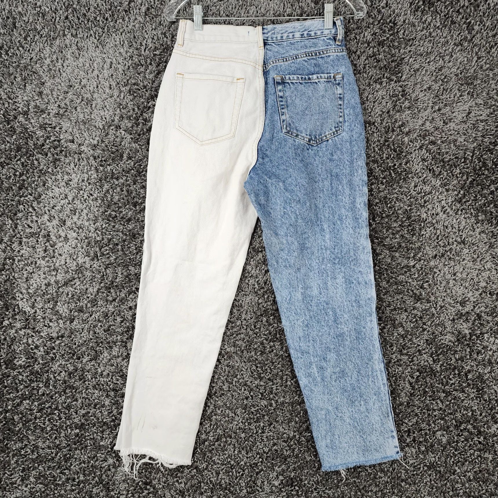 Pacsun PACSUN Womens Straight High Rise Blue White Jeans Size 27 Colorful Size 27" / US 4 / IT 40 - 6 Thumbnail