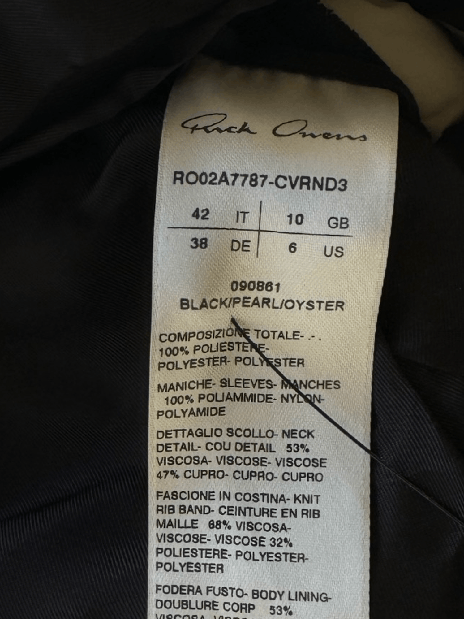 Rick Owens Babel Tatlin Bomber FW2021 Size S / US 4 / IT 40 - 3 Thumbnail