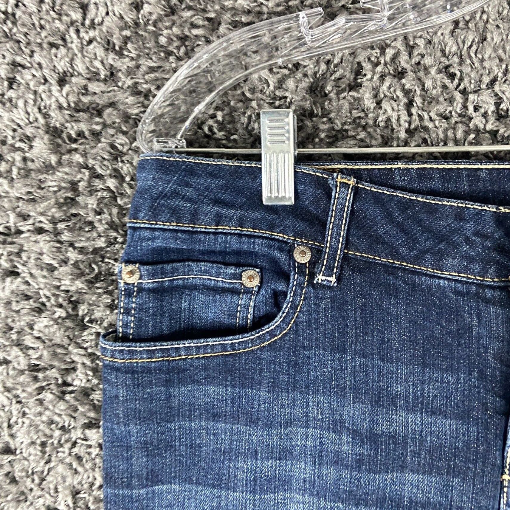 Vintage Aéropostale Skinny Jeans Women’s 11/12 Blue Regular Size 32" / US 10 / IT 46 - 3 Thumbnail