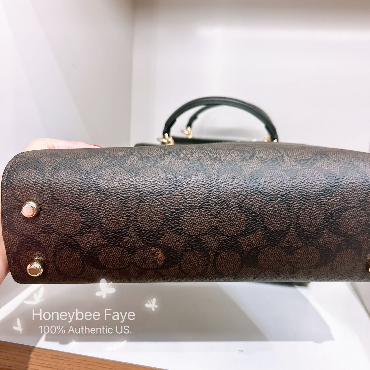 Coach Eliza Top Handle Bag In Signature Canvas CW012 Size ONE SIZE - 3 Thumbnail