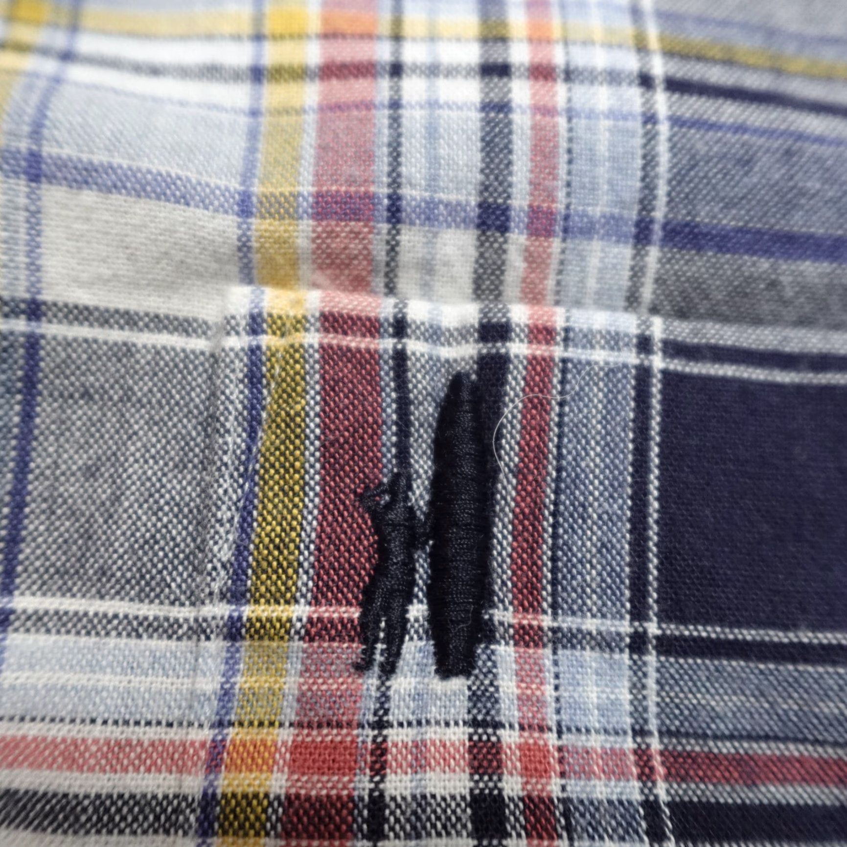 johnnie-O johnnie-O Shirt Medium Blue Windowpane Plaid Button-Down Oxford 100% Cotton Size US M / EU 48-50 / 2 - 4 Thumbnail