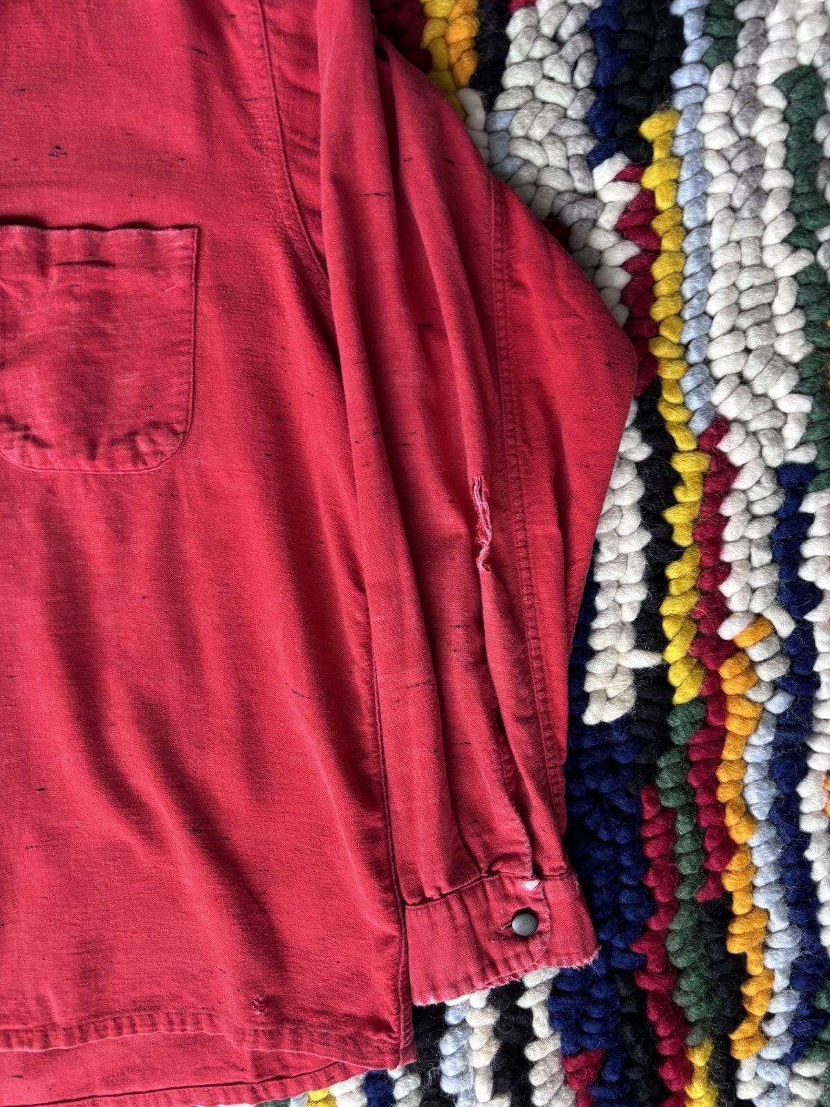 Japanese Brand 1950s Camp Collar Suede Button Up E &W Brand Size US M / EU 48-50 / 2 - 4 Thumbnail