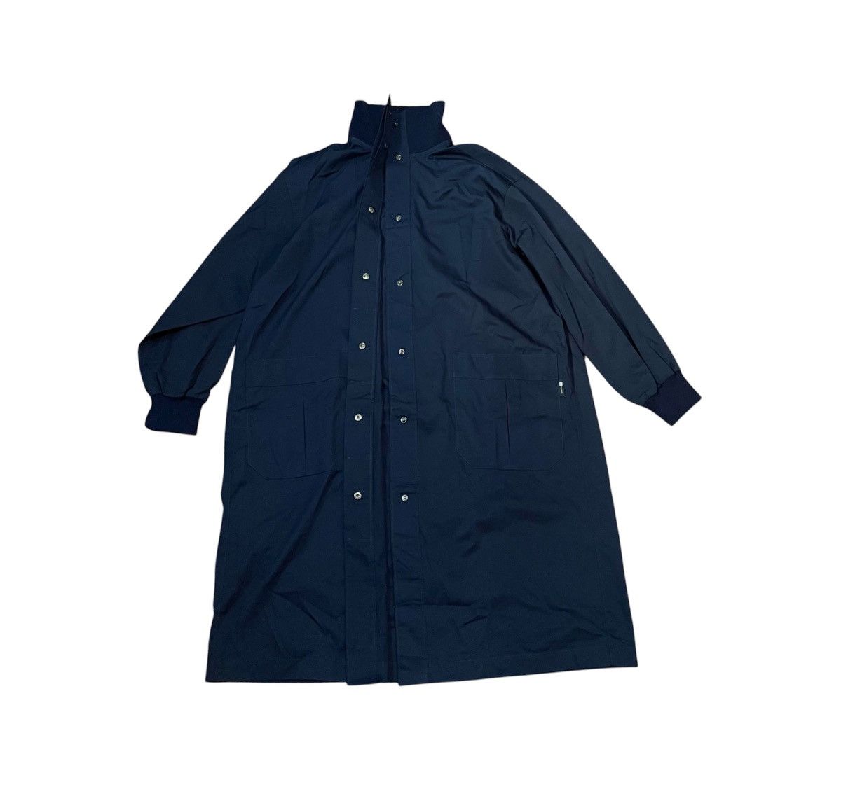 Issey Miyake Vintage issey miyake oversized dark navy long coat jacket Size US XL / EU 56 / 4 - 1 Thumbnail