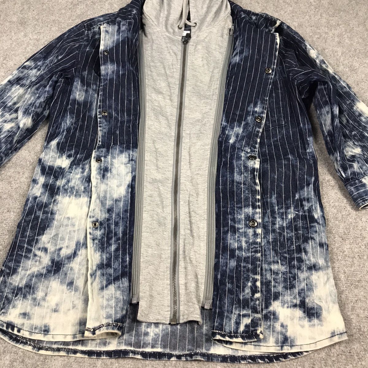 Japanese Brand Semanticdesign Acid Wash Style Zipper Denim Jacket Size US L / EU 52-54 / 3 - 6 Thumbnail