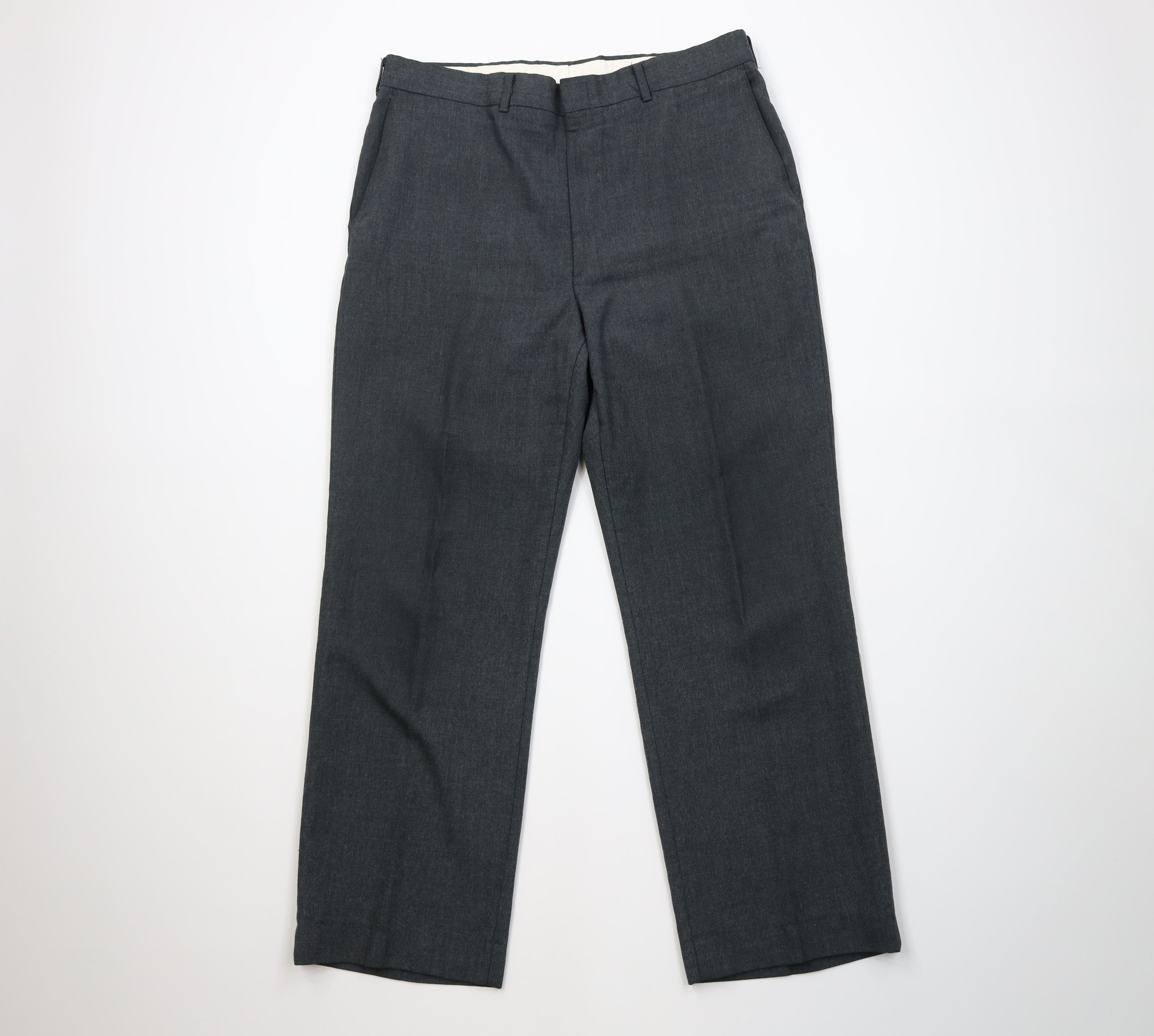 Vintage Vintage 70s Streetwear Gabardine Knit Wide Leg Chino Pants Size US 36 / EU 52 - 1 Thumbnail