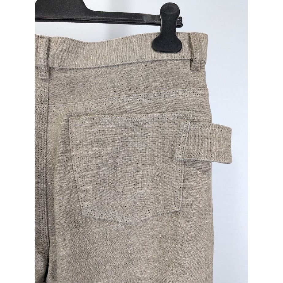 Bottega Veneta o1rshd1 Pants Light Irish Linen/Soft Jersey in Canvas/Nero Size US 30 / EU 46 - 15 Thumbnail